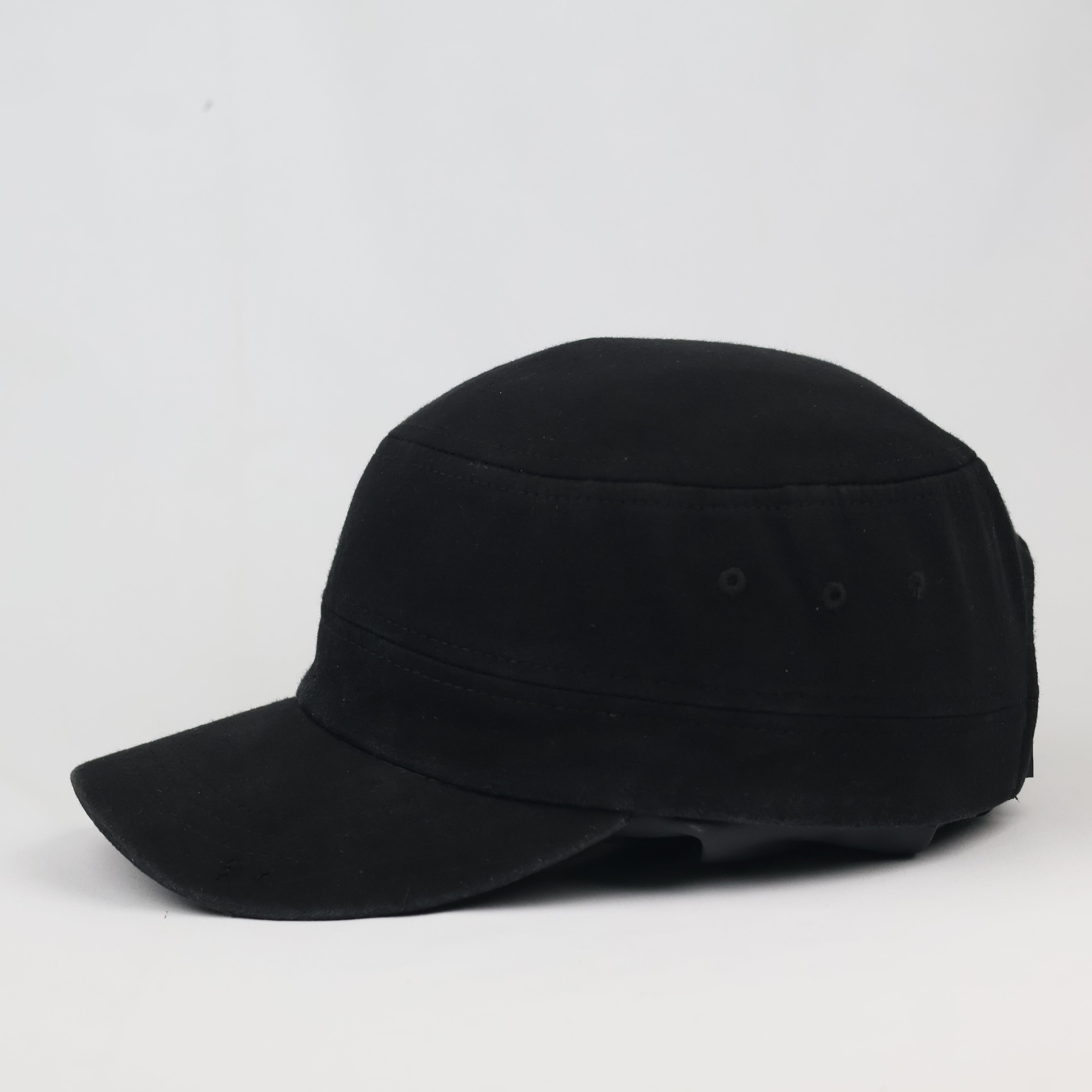 Thrifted Paerang-i Korean Design Black Patrol Cadet Hat