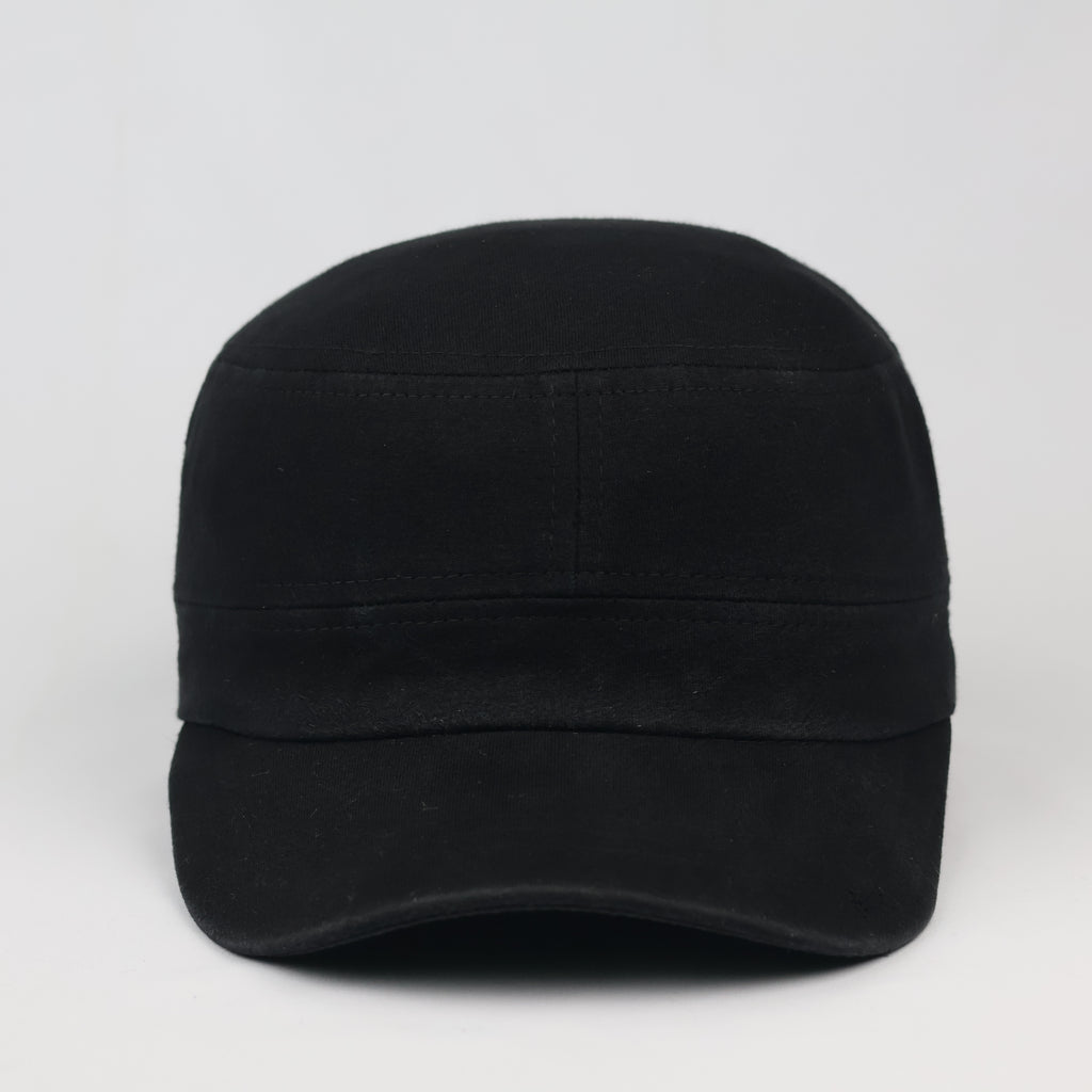Thrifted Paerang-i Korean Design Black Patrol Cadet Hat