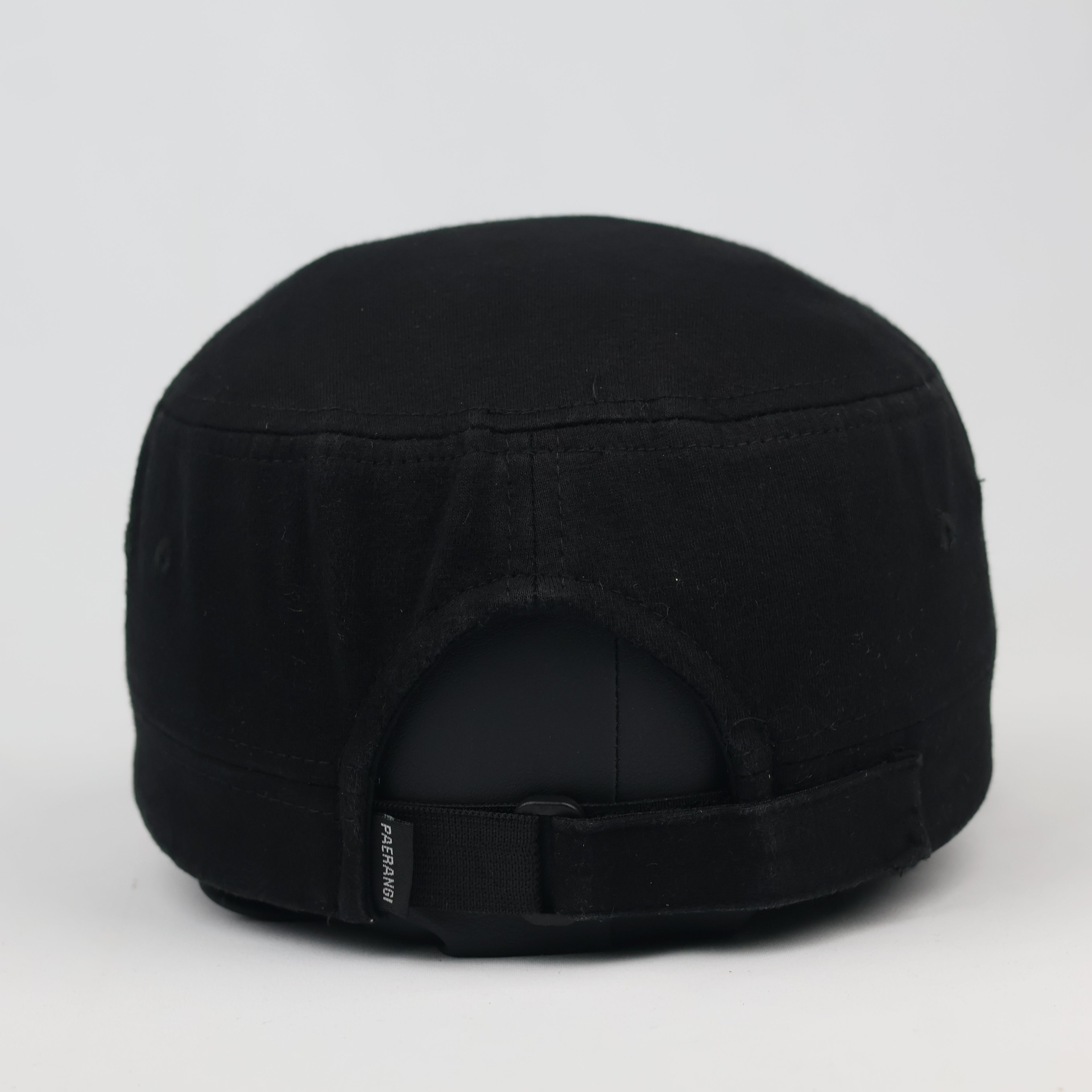 Thrifted Paerang-i Korean Design Black Patrol Cadet Hat