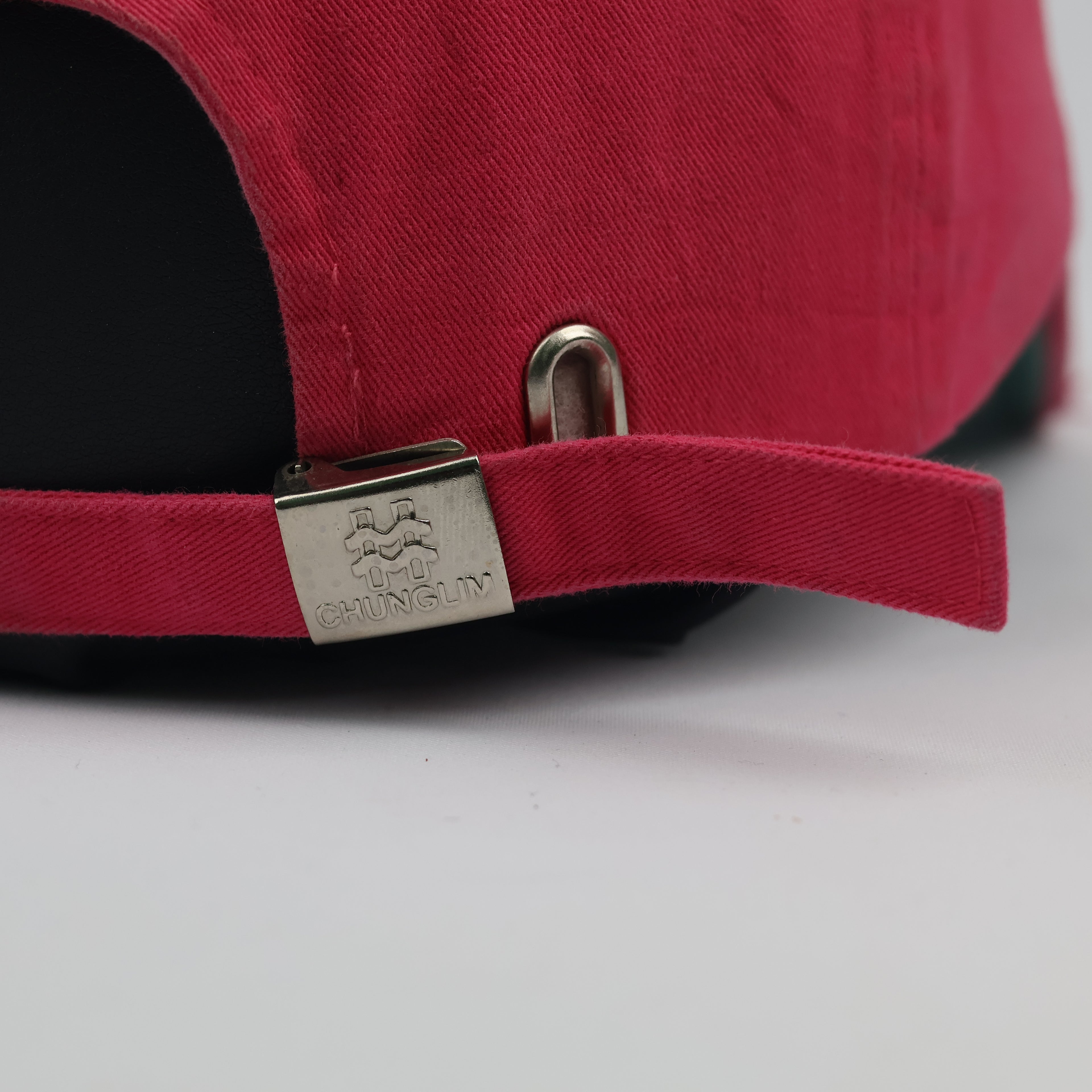 Thrifted Superdry Pink Sequin Patch Distressed Dad Hat