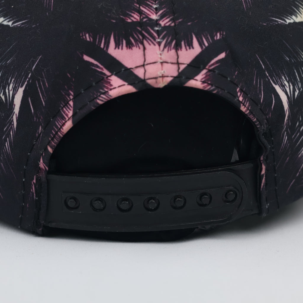 Thrifted NY New York Tropical Sunset Print Hat