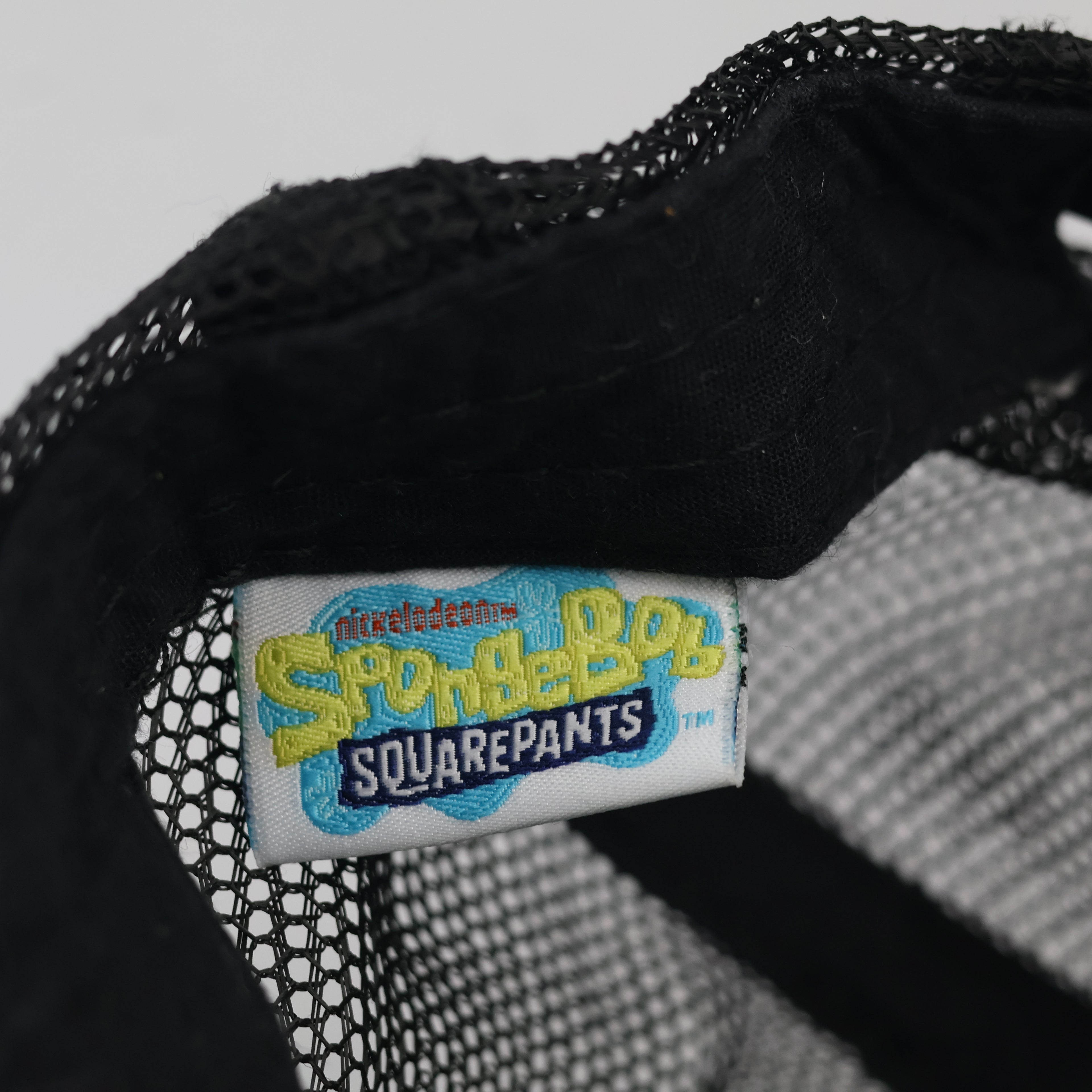 Thrifted SpongeBob Character Graphic Black Yellow Trucker Cap
