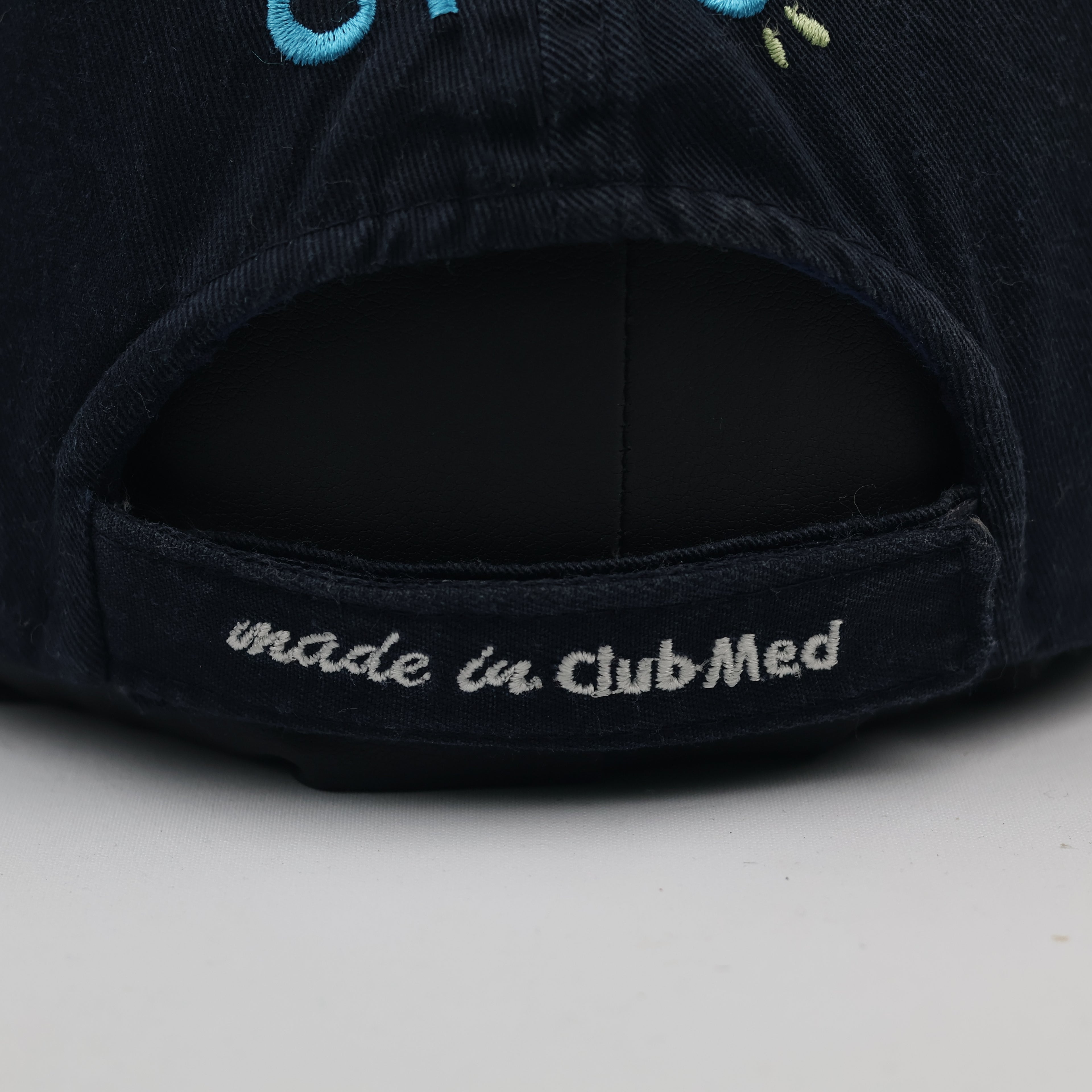 Thrifted Club Med Oyyo Embroidered Navy Cotton Dad Hat
