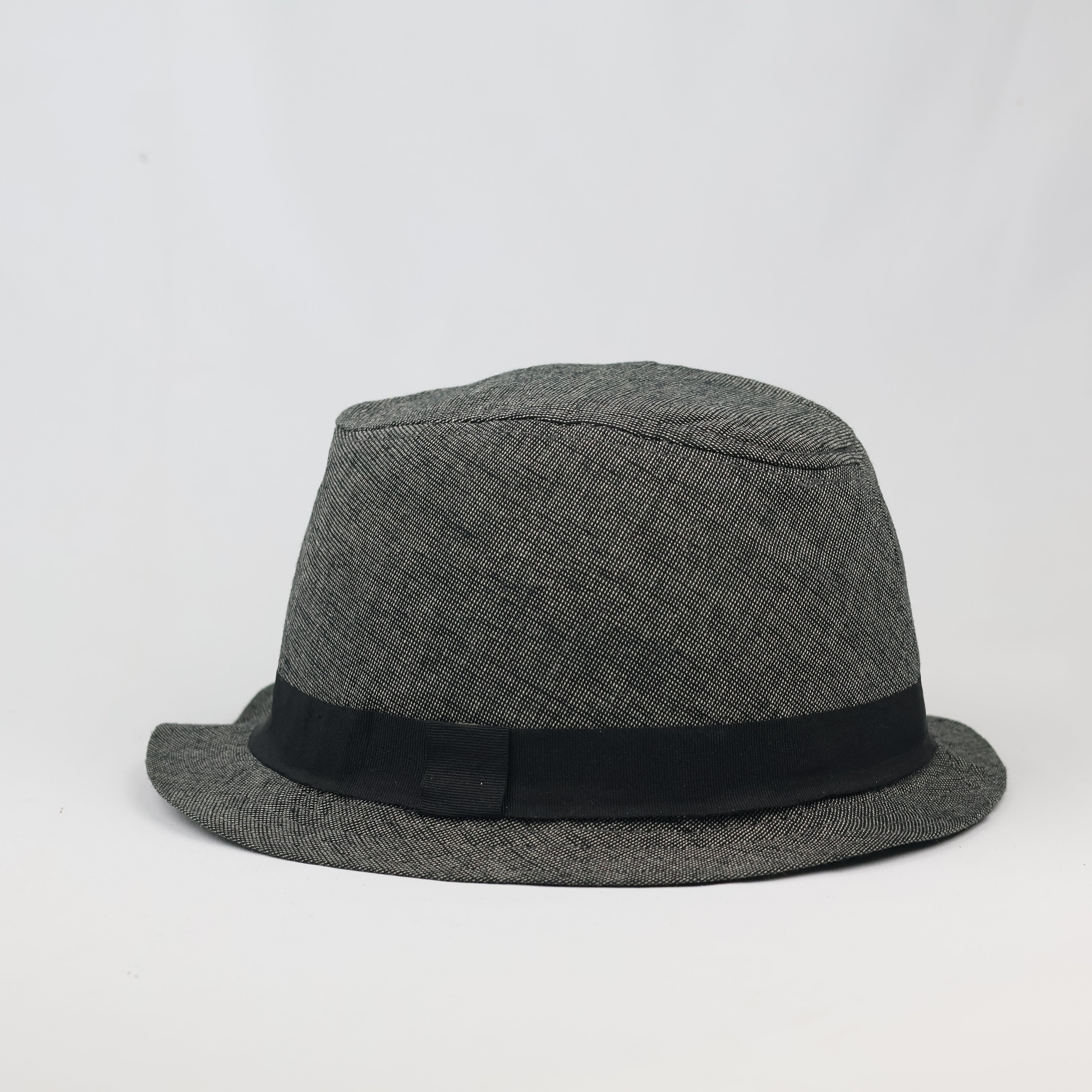 Thrifted H&M Classic Charcoal Grey Unstructured Fedora Cap