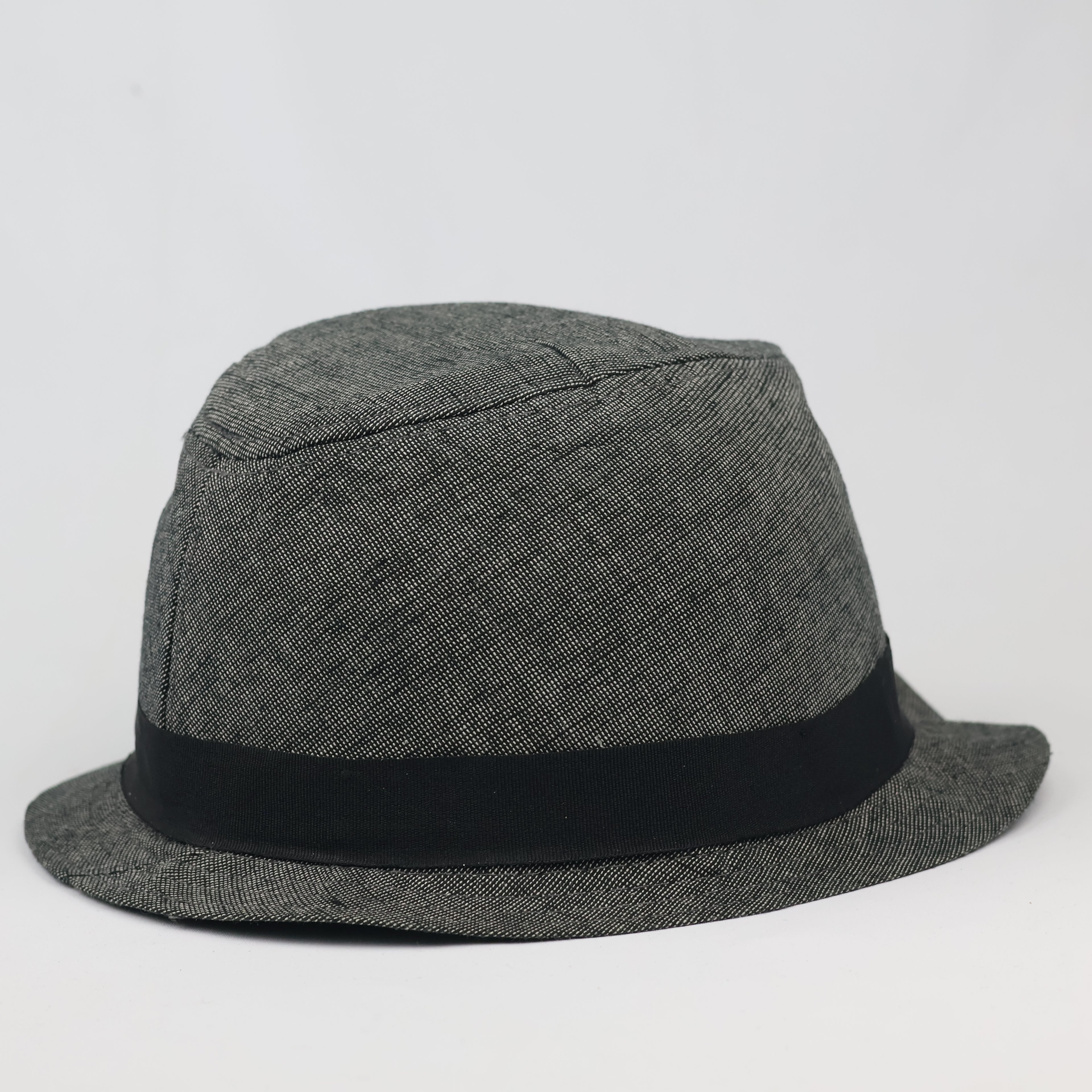 Thrifted H&M Classic Charcoal Grey Unstructured Fedora Cap
