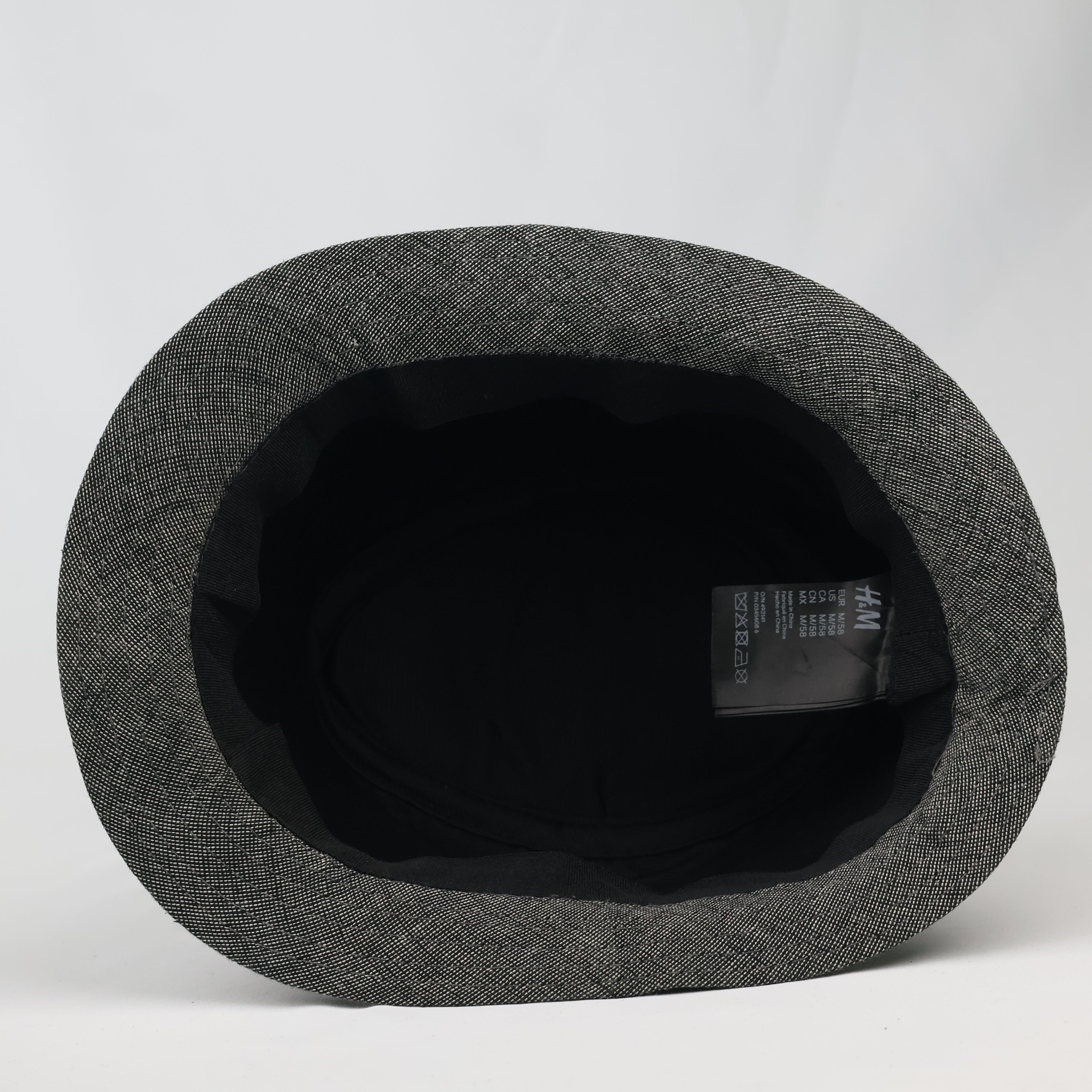 Thrifted H&M Classic Charcoal Grey Unstructured Fedora Cap