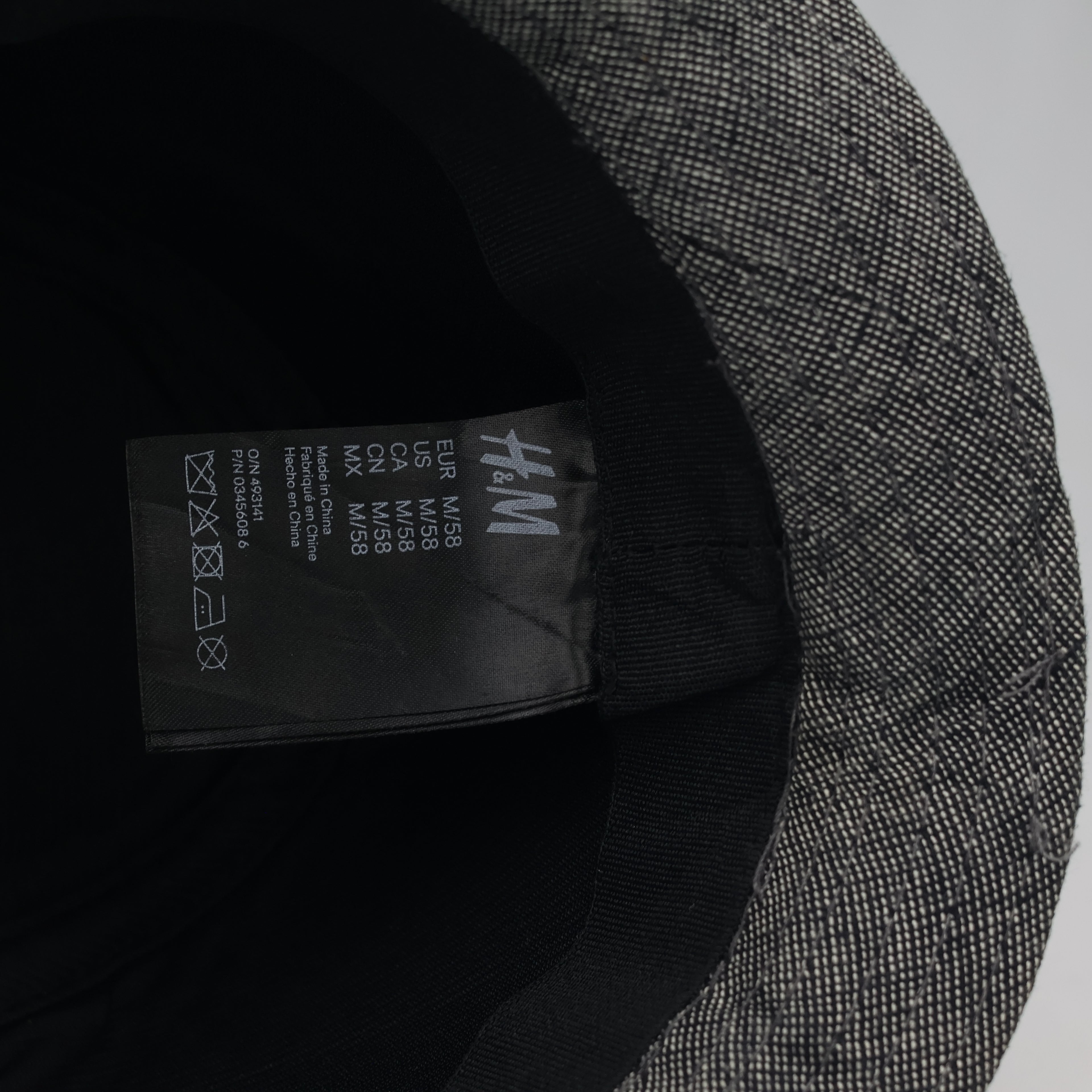 Thrifted H&M Classic Charcoal Grey Unstructured Fedora Cap