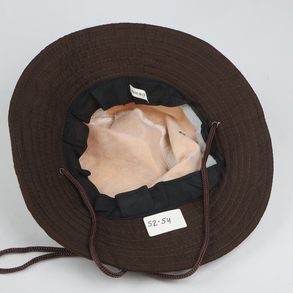 "Handprint" Graphic Kid's Boonie Hat - Yellow/Brown YOUTH Size (52-54cm)