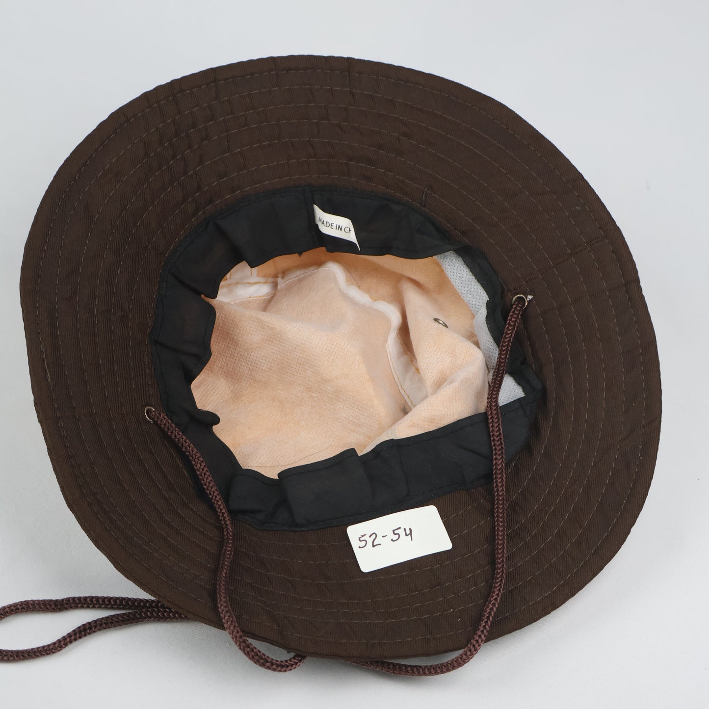 "Handprint" Graphic Kid's Boonie Hat - Yellow/Brown YOUTH Size (52-54cm)