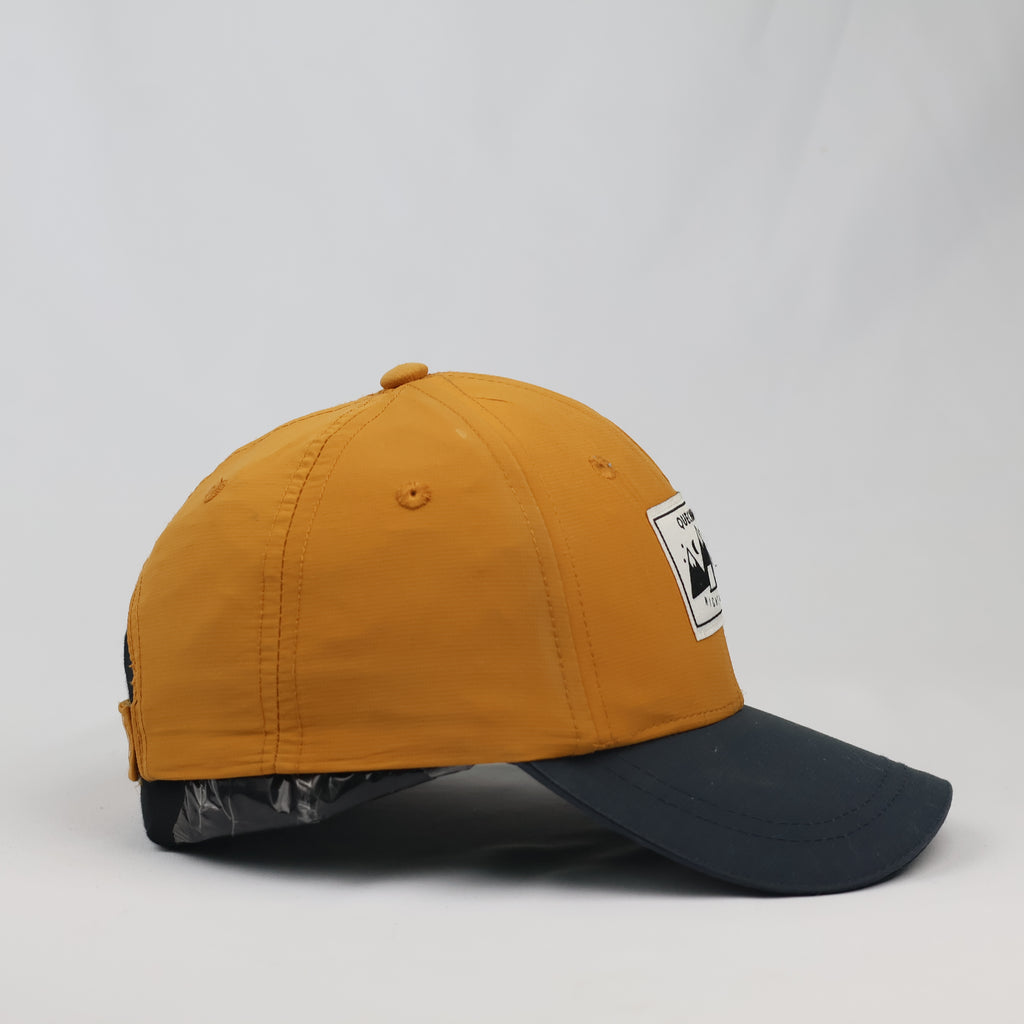 Thrifted Quechua Mustard Yellow & Navy Outdoor Baseball Hat
