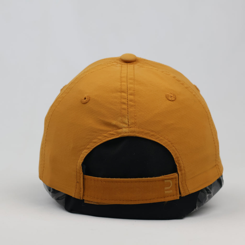 Thrifted Quechua Mustard Yellow & Navy Outdoor Baseball Hat