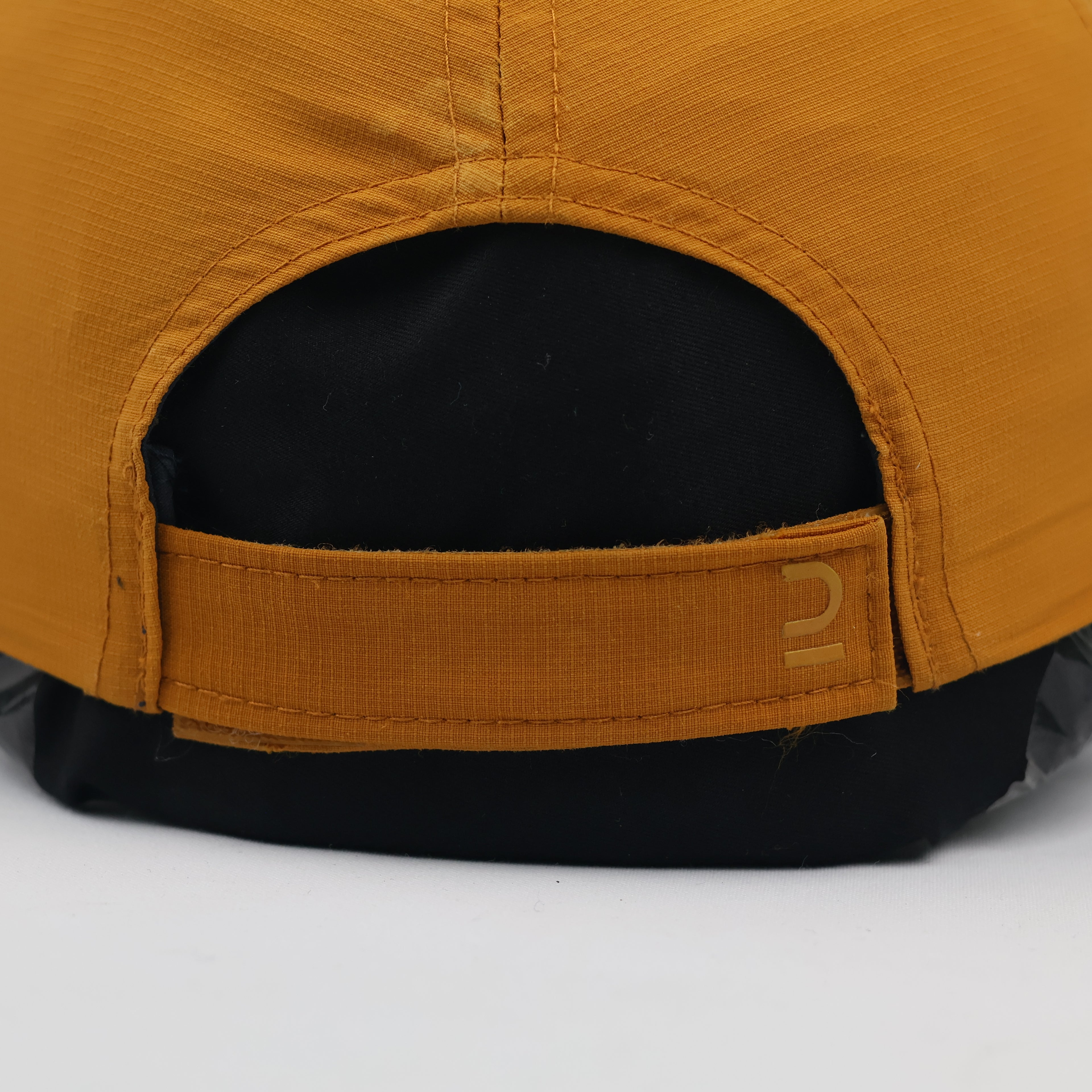 Thrifted Quechua Mustard Yellow & Navy Outdoor Baseball Hat