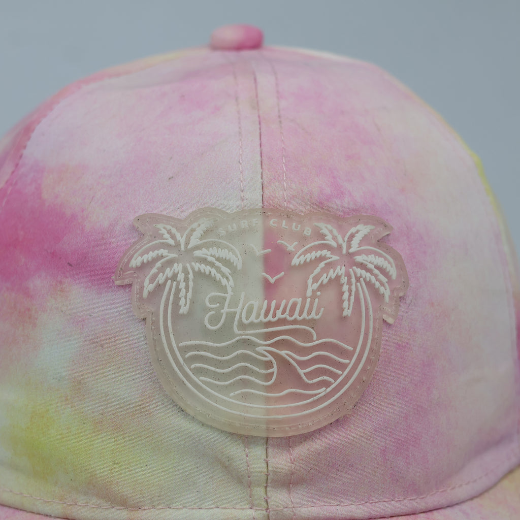Thrifted Orchestra Kids Pink Pastel Tropical Hawaii Hat