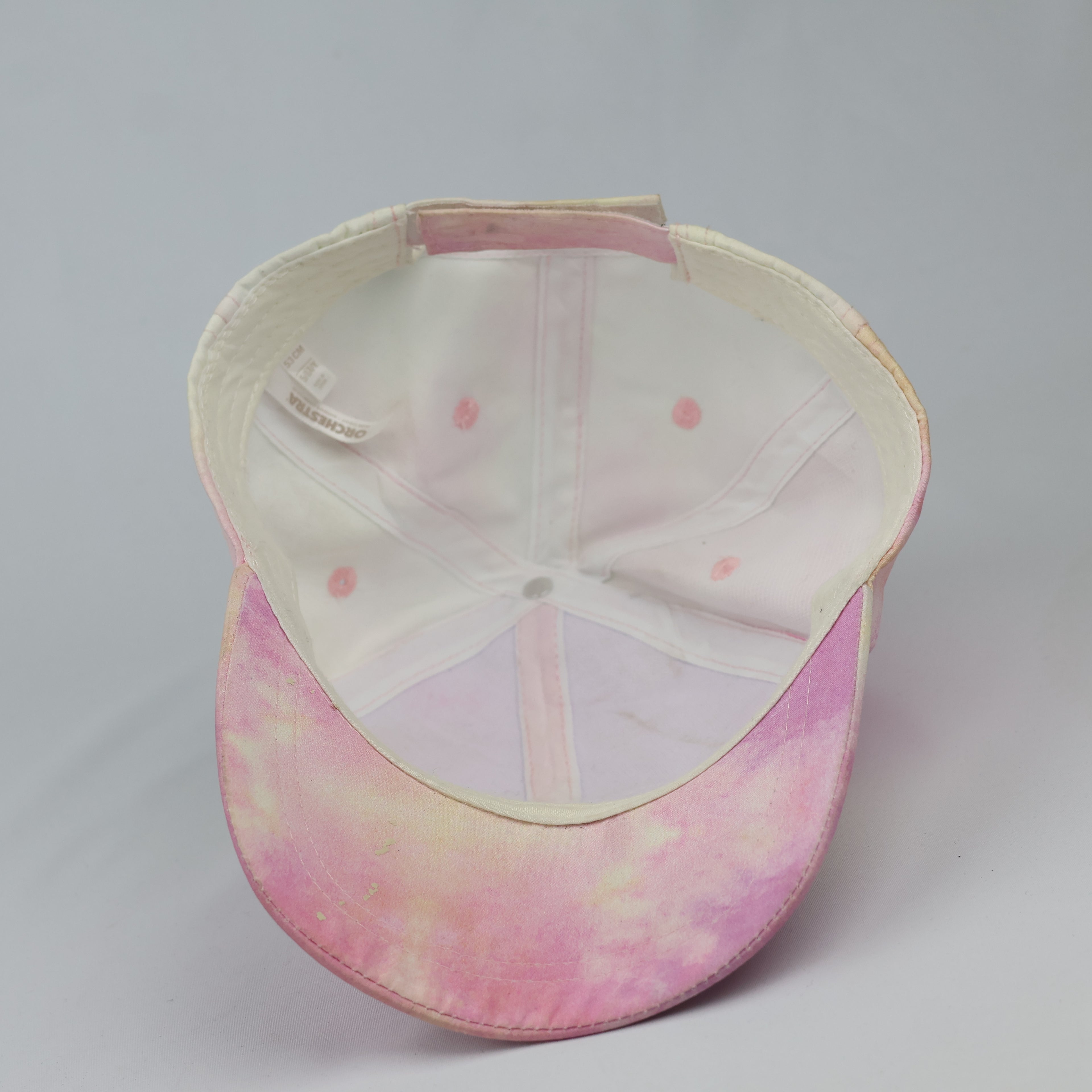 Thrifted Orchestra Kids Pink Pastel Tropical Hawaii Hat