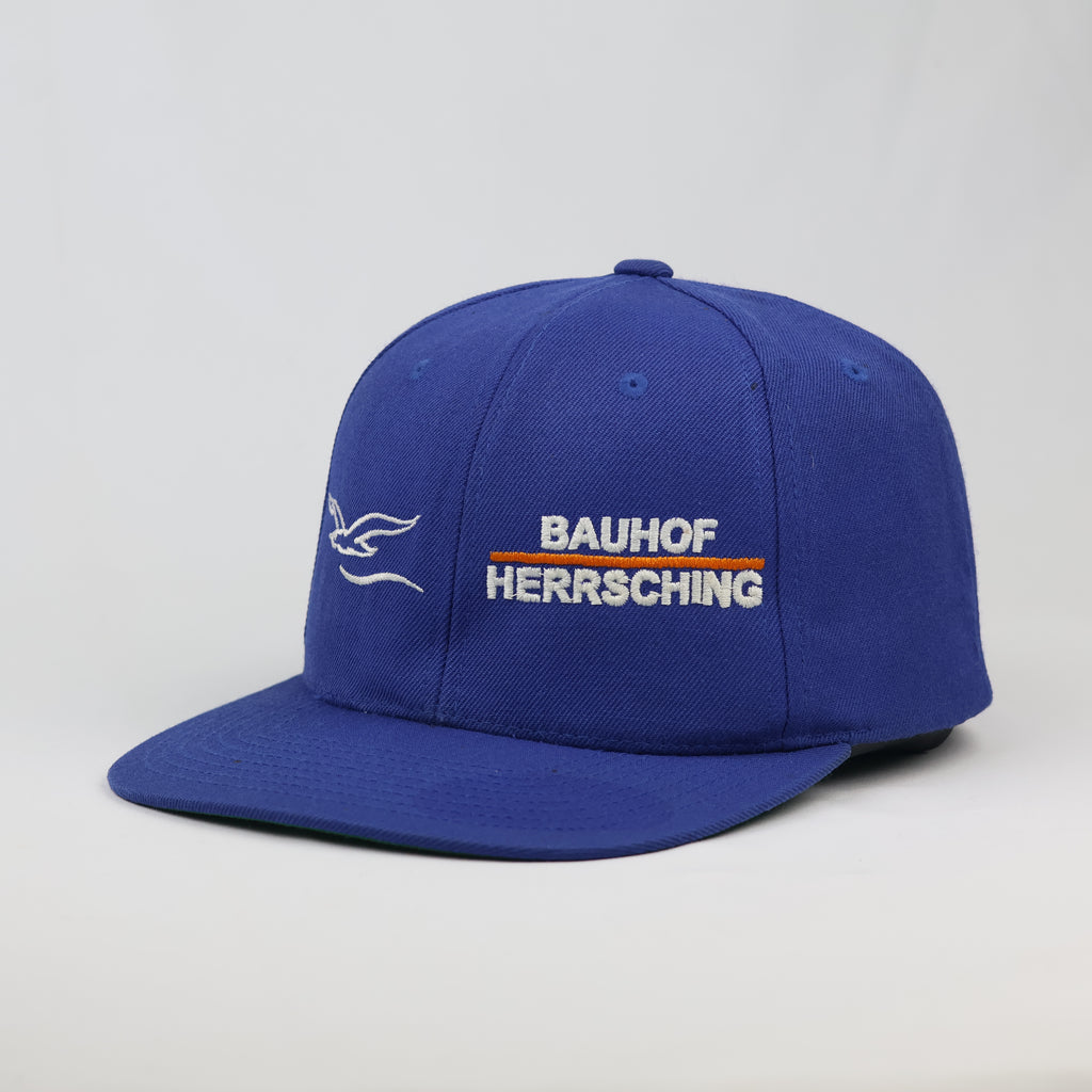 Thrifted Bauhof Herrsching Royal Blue Green Bottom Snapback Cap