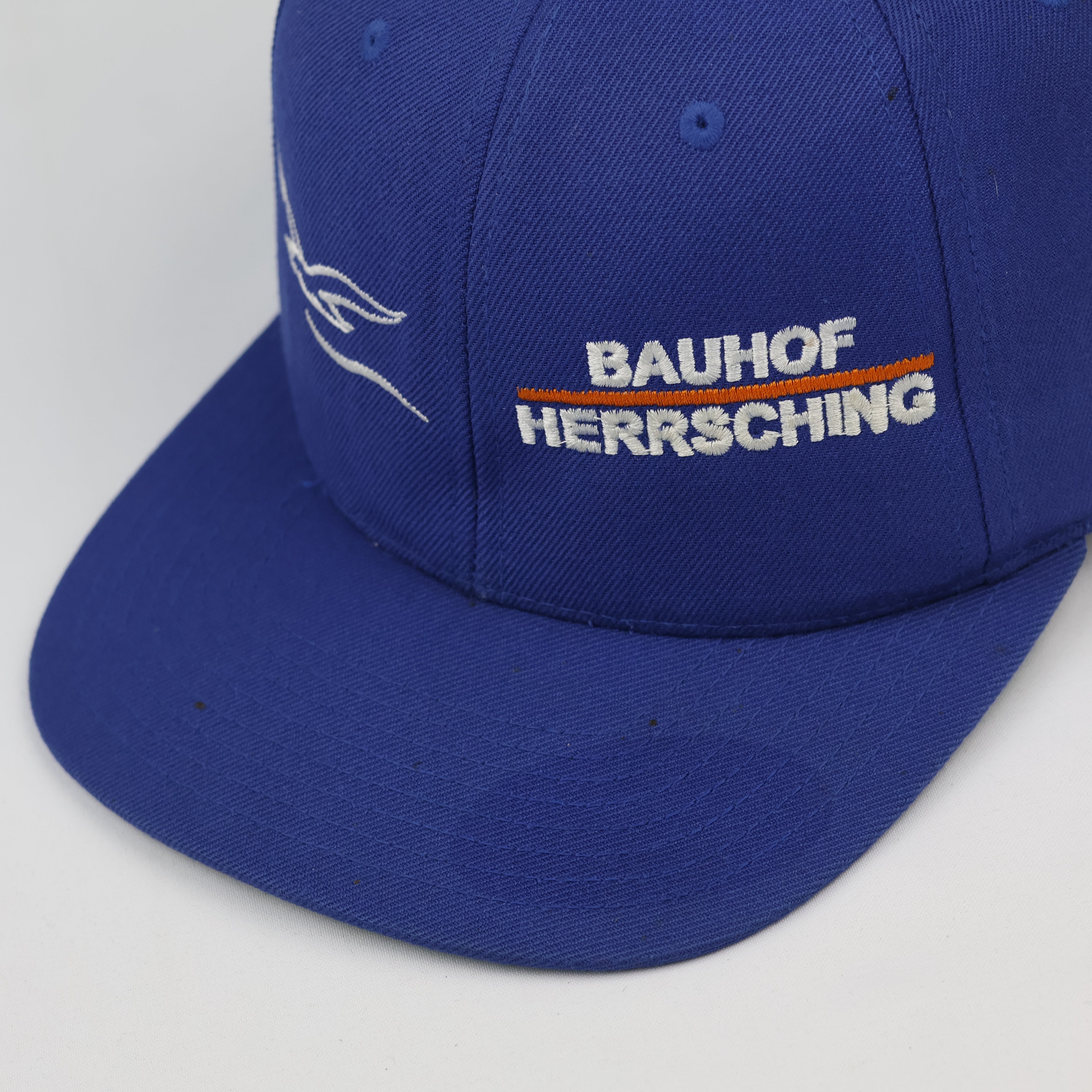 Thrifted Bauhof Herrsching Royal Blue Green Bottom Snapback Cap