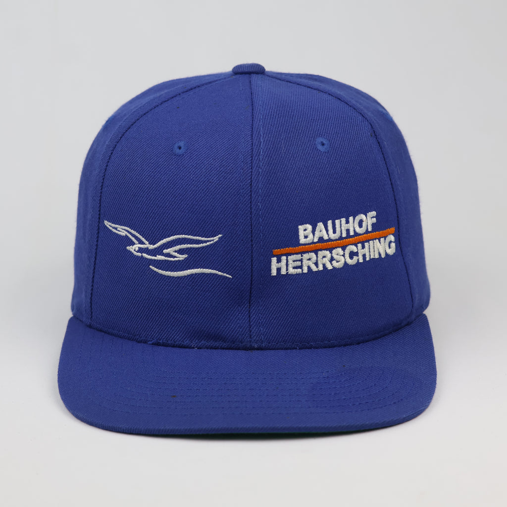 Thrifted Bauhof Herrsching Royal Blue Green Bottom Snapback Cap