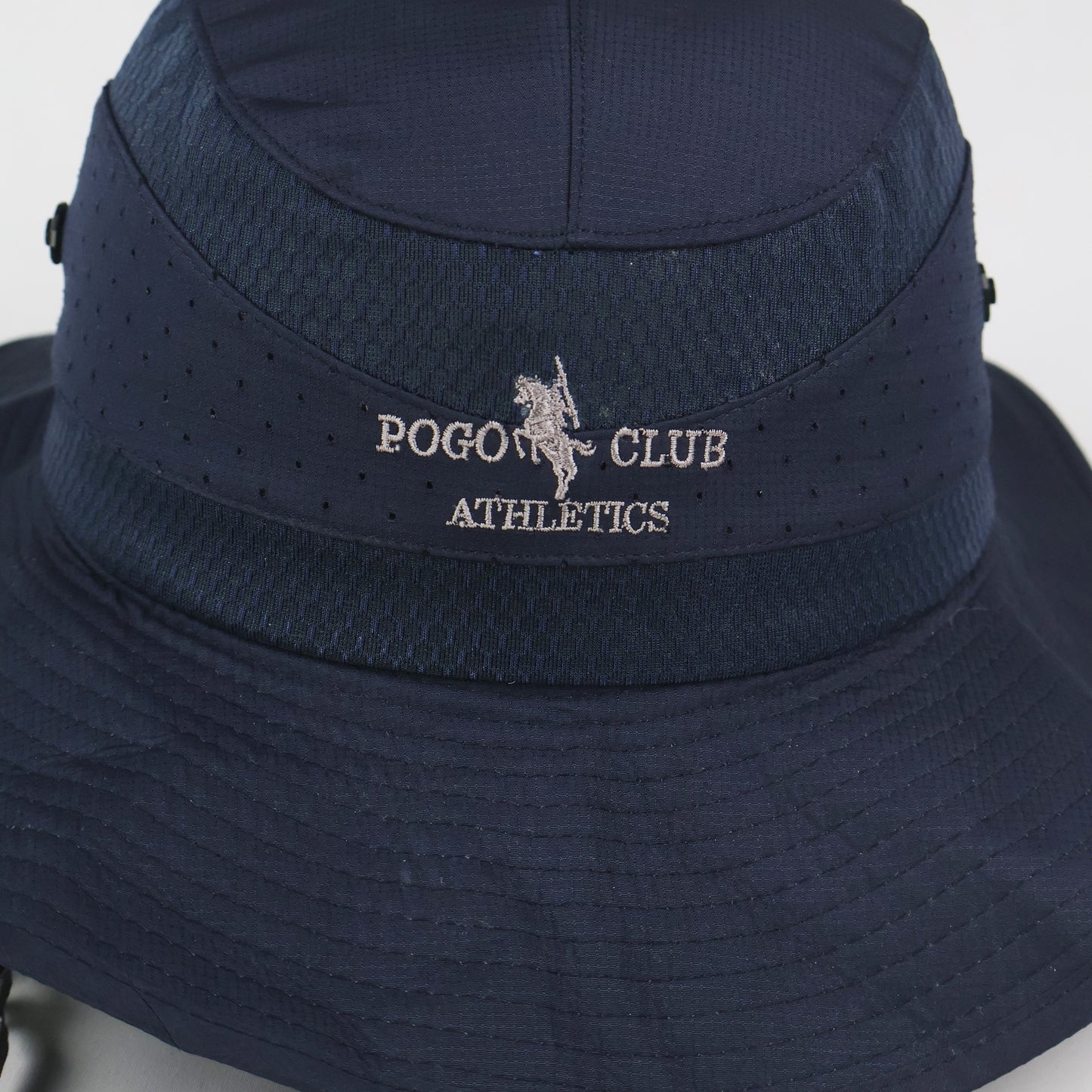 "Pogo Club" Perforated Sun Hat - Navy (58-60cm)