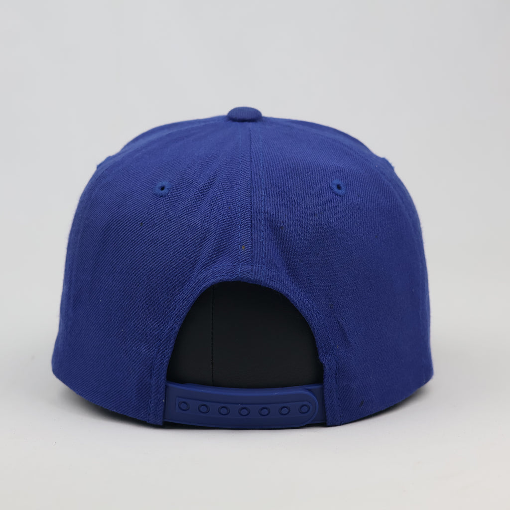 Thrifted Bauhof Herrsching Royal Blue Green Bottom Snapback Cap
