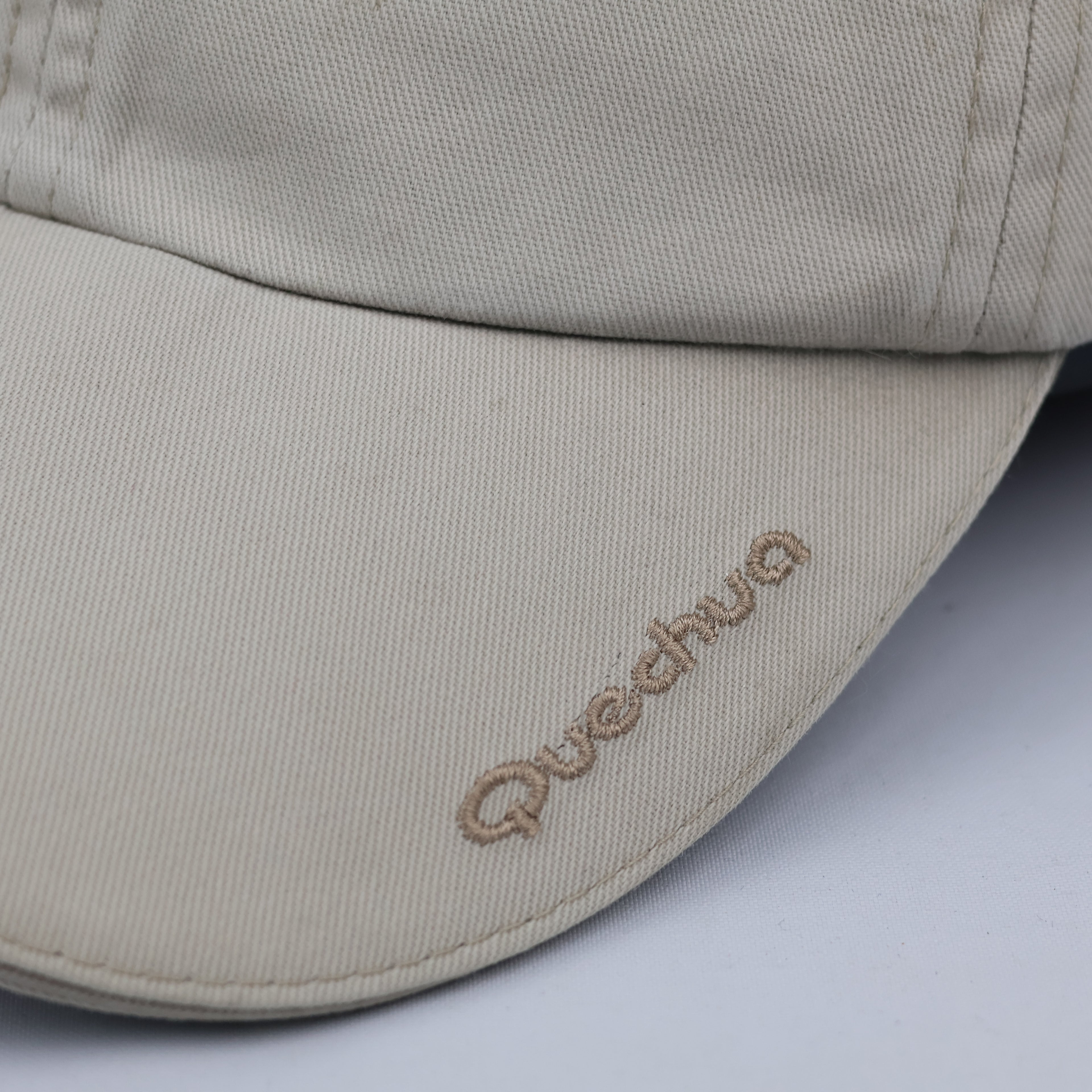 Thrifted Quechua Oxylane Minimalist Tan Outdoor Dad Hat