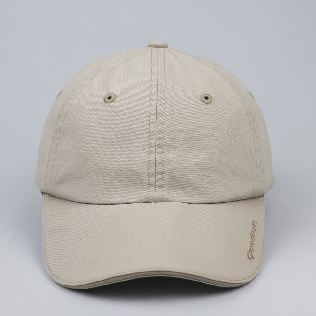 Thrifted Quechua Oxylane Minimalist Tan Outdoor Dad Hat