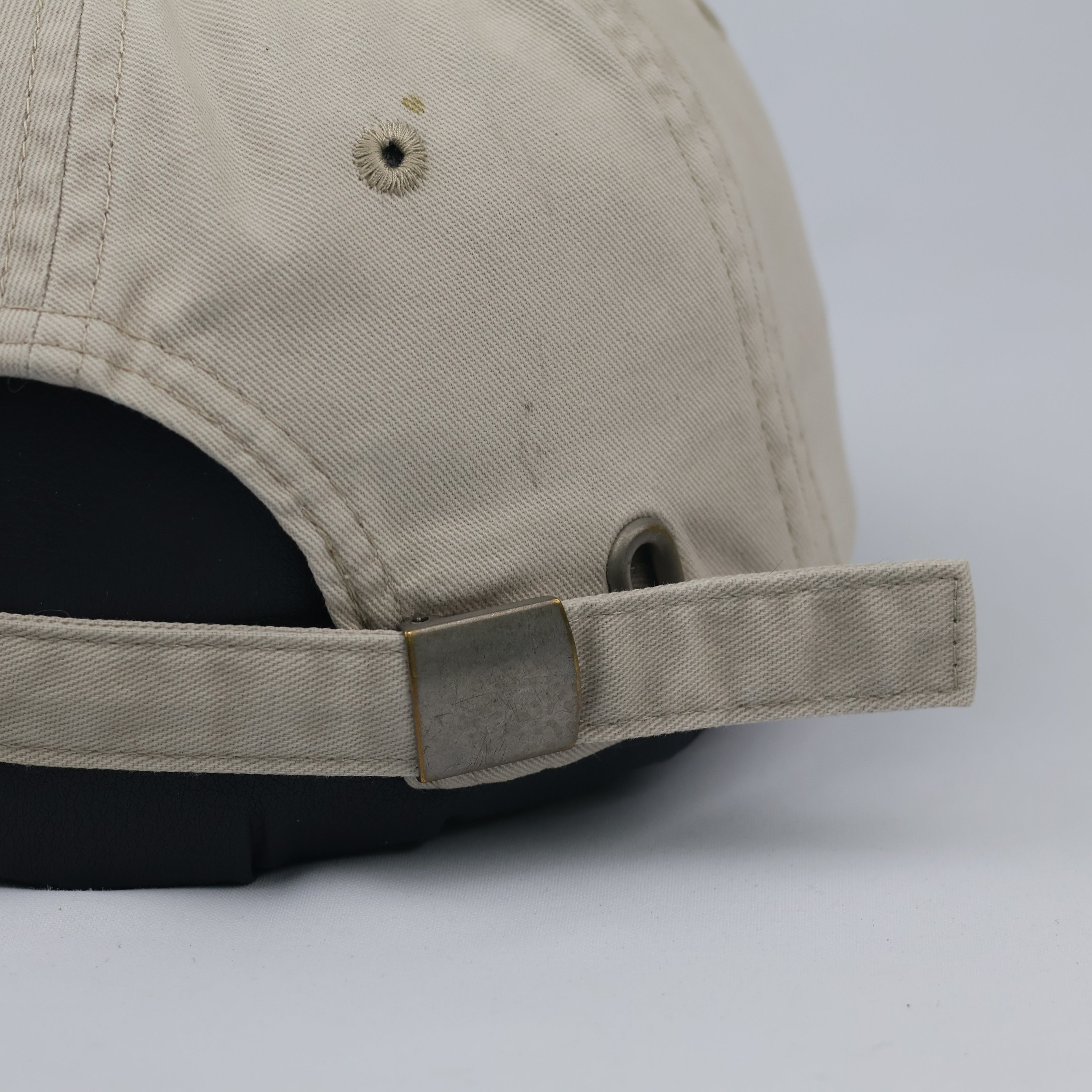 Thrifted Quechua Oxylane Minimalist Tan Outdoor Dad Hat