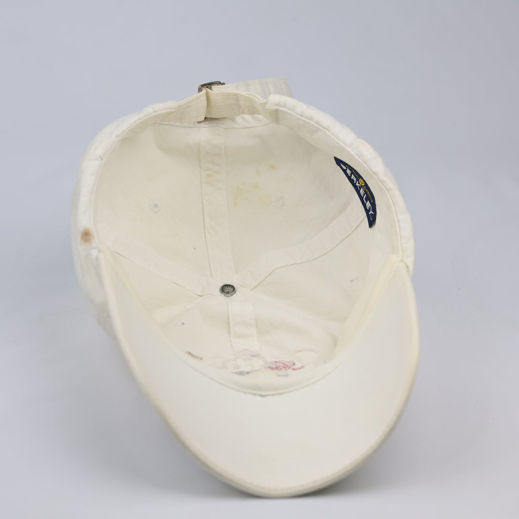 Thrifted Y2K Style Distressed Graphic Cream Dad Hat
