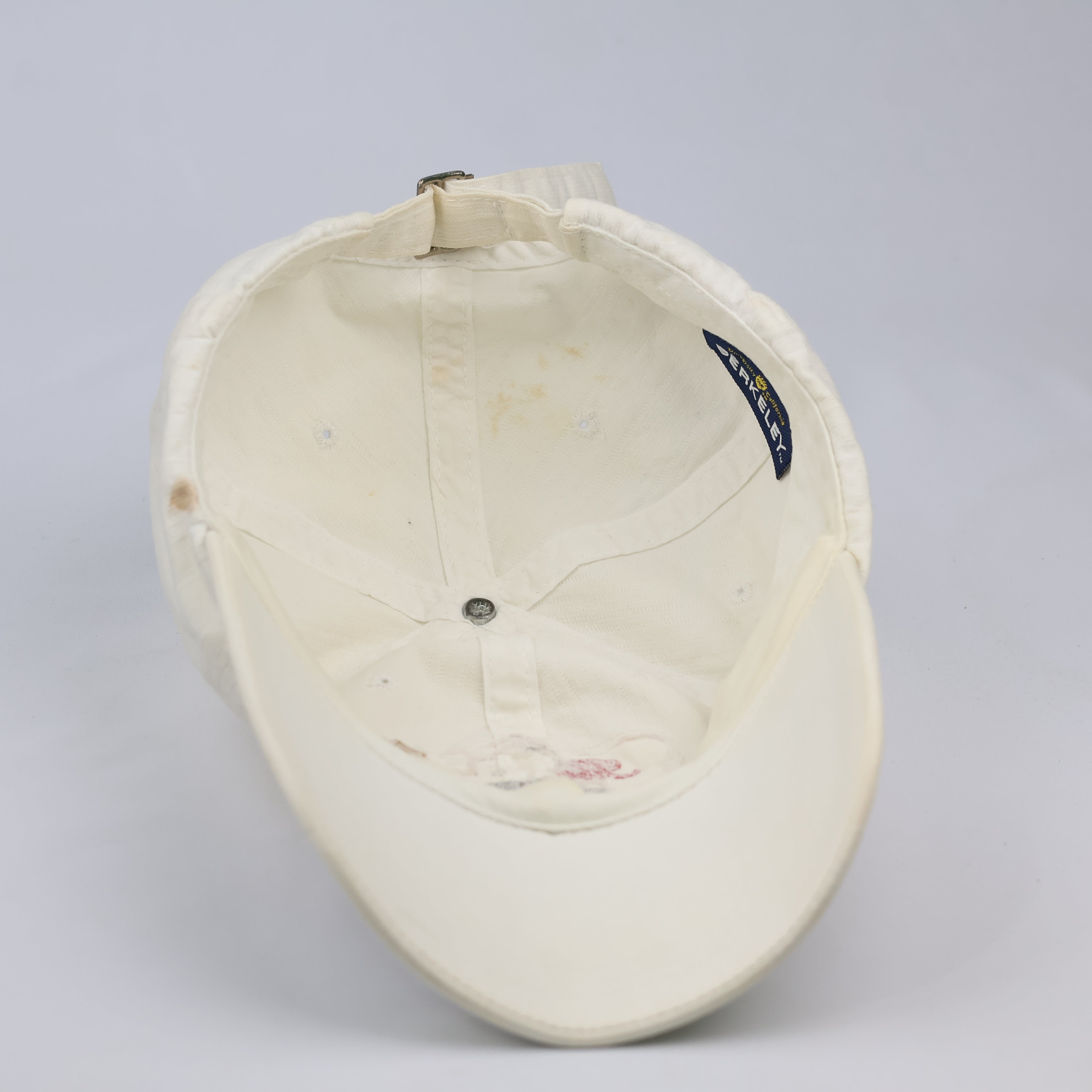 Thrifted Y2K Style Distressed Graphic Cream Dad Hat