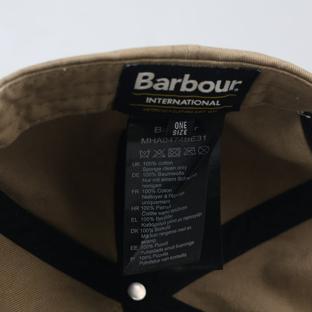 Thrifted Barbour International Motorcycle Casual Khaki Dad Hat