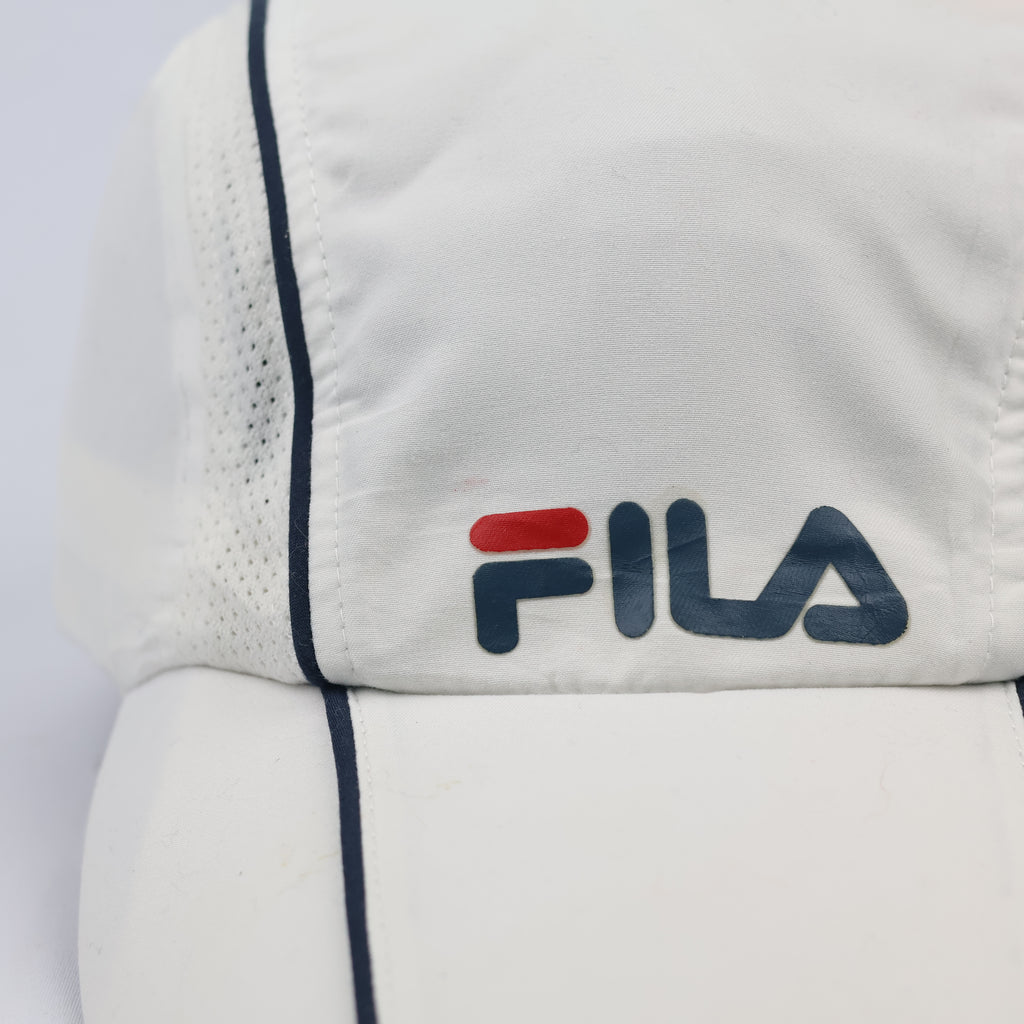 Thrifted FILA Sport White Mesh Side Training Hat - Size 57-59 cm