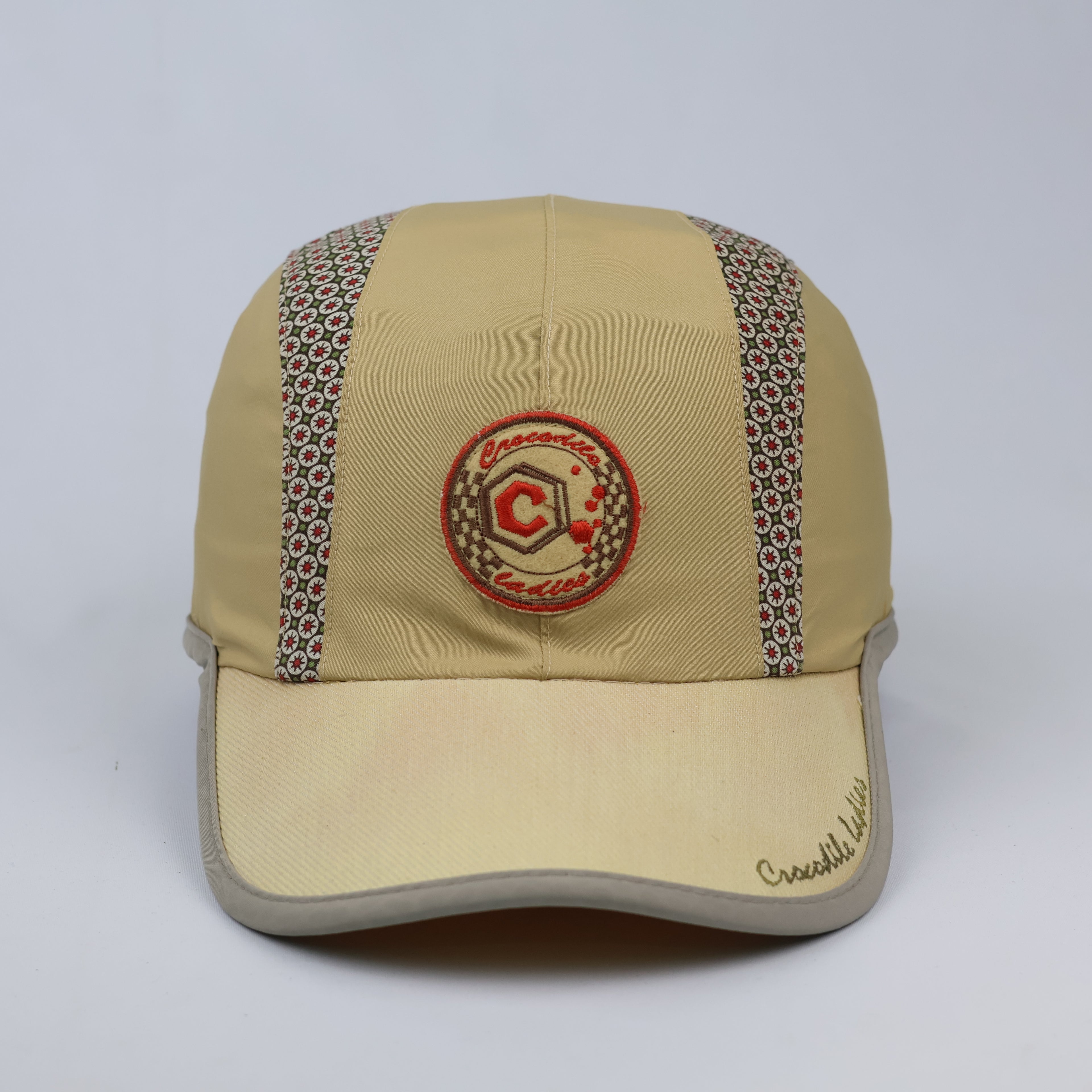 Thrifted Crocodile Ladies Geometric Pattern Sport Running Hat