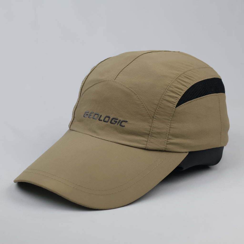 Thrifted Decathlon Khaki Performance Mesh Panel Camper Hat