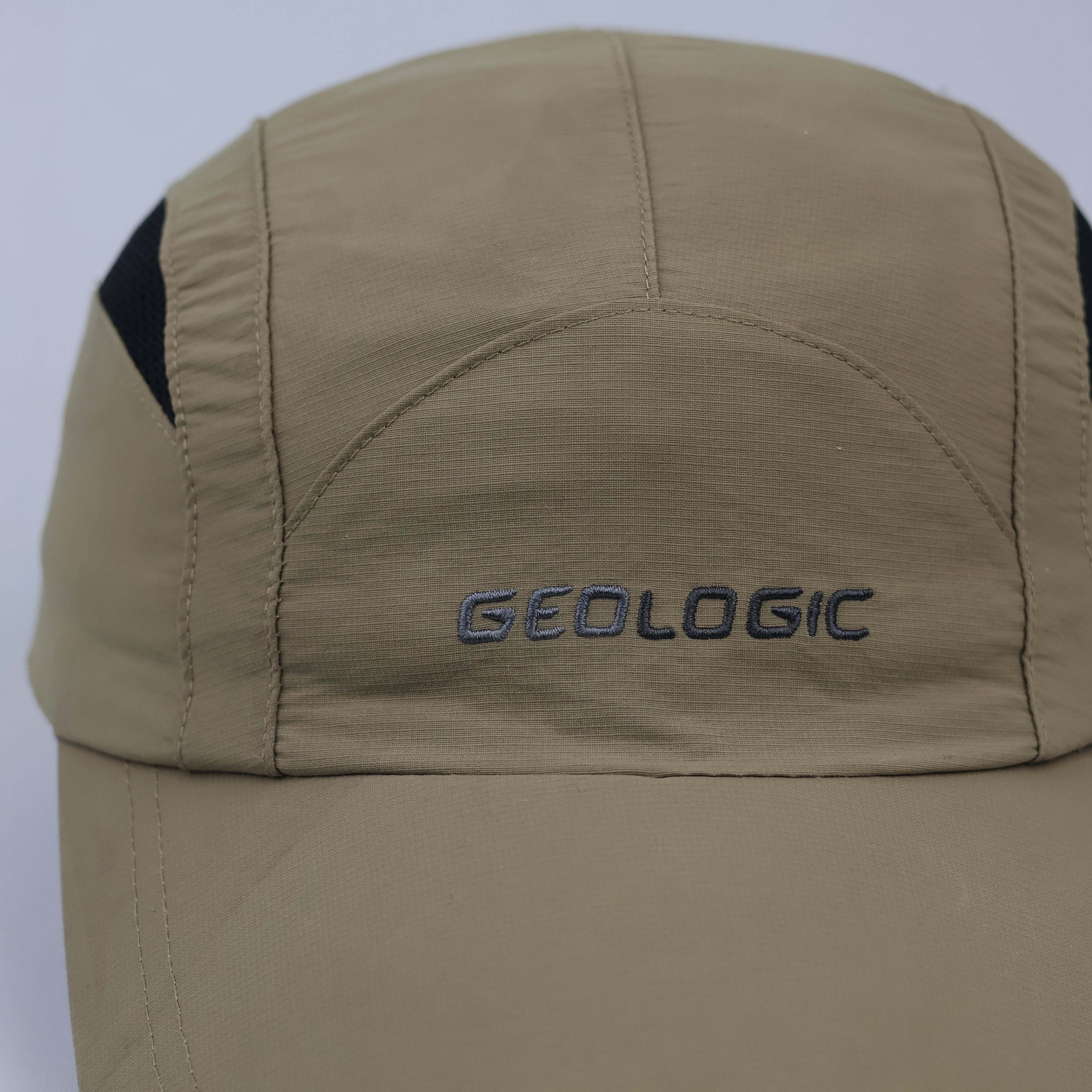 Thrifted Decathlon Khaki Performance Mesh Panel Camper Hat