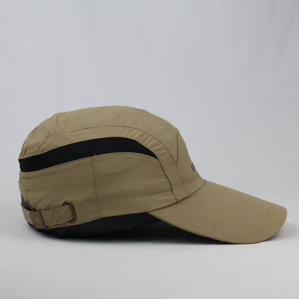 Thrifted Decathlon Khaki Performance Mesh Panel Camper Hat