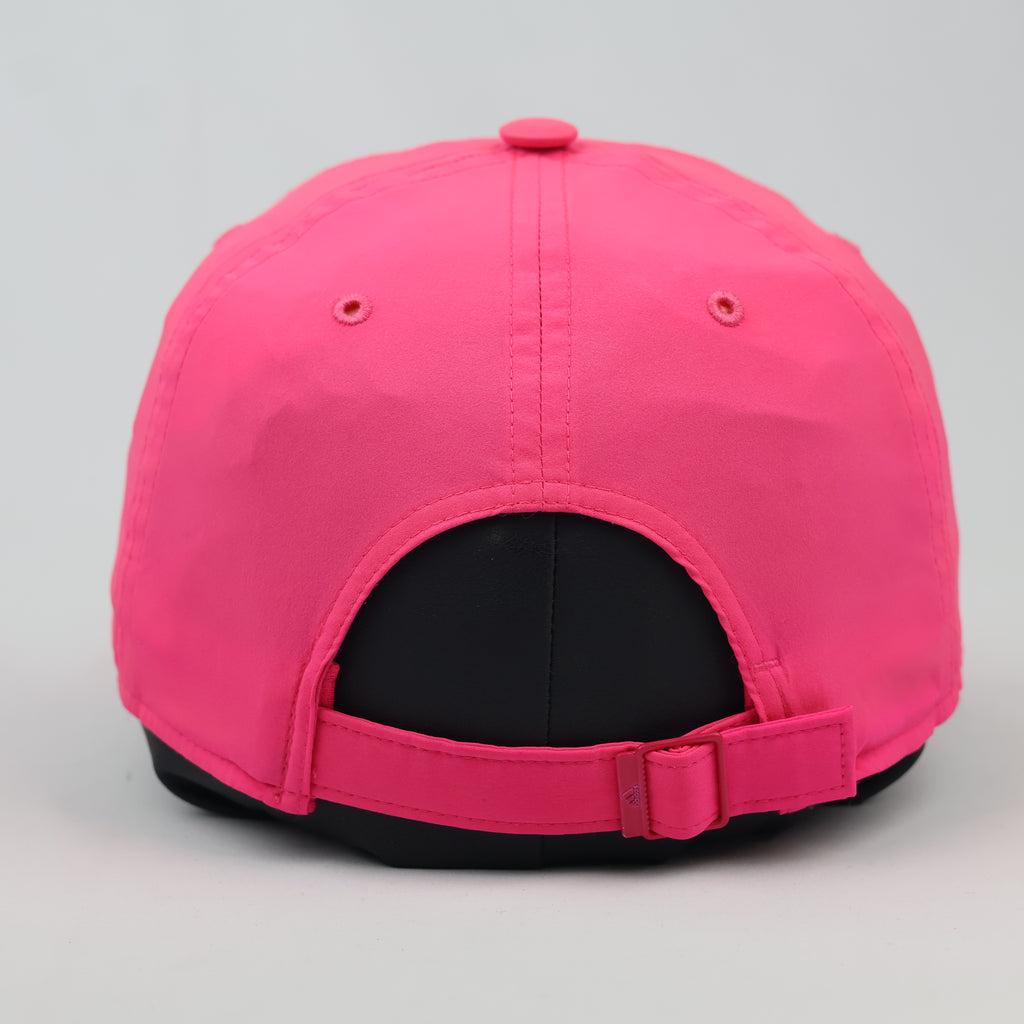 Thrifted Adidas Climalite Hot Pink Metal Badge Dad Hat