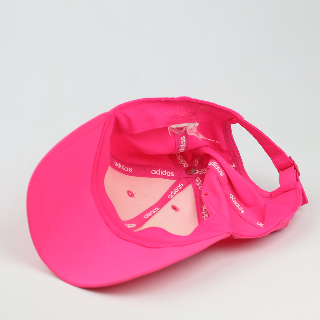 Thrifted Adidas Climalite Hot Pink Metal Badge Dad Hat