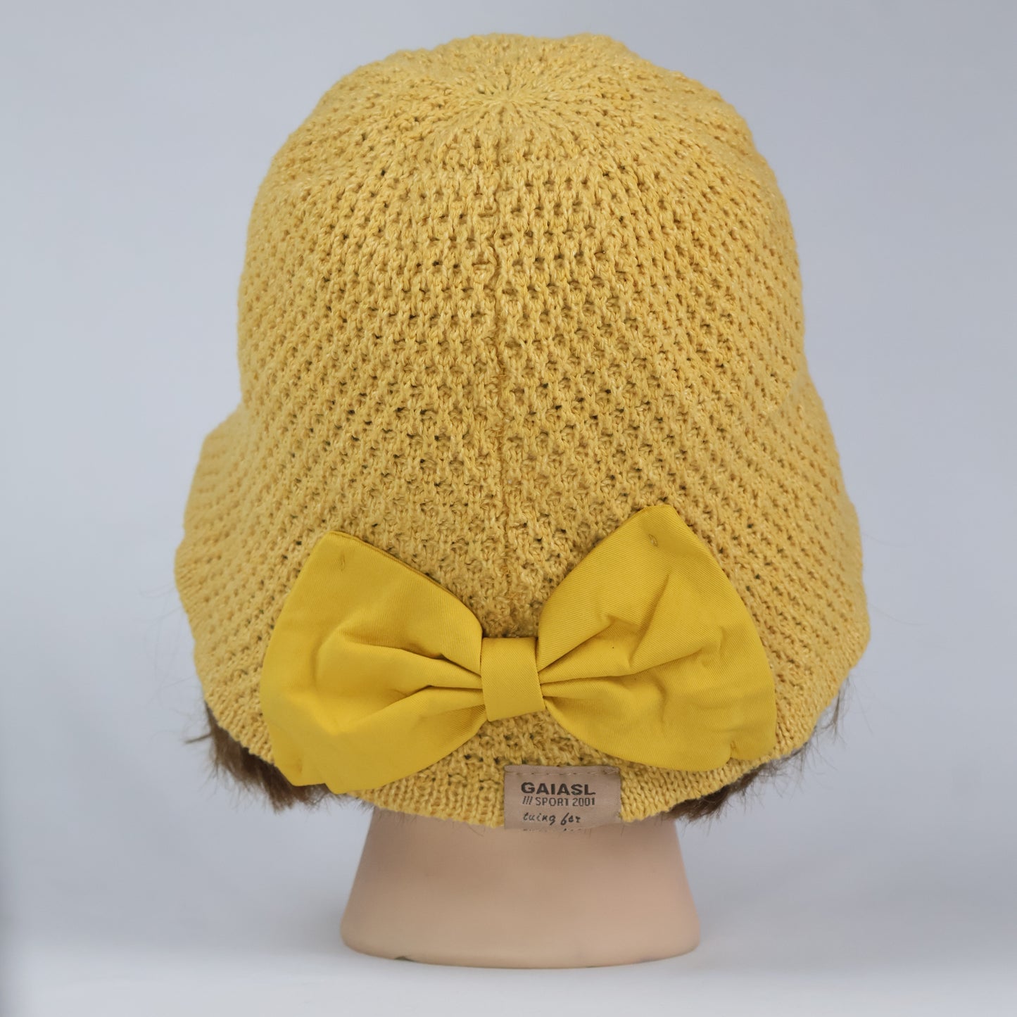 Adorable Mustard Yellow Crochet Hat | Girls' Summer Cloche with Bow