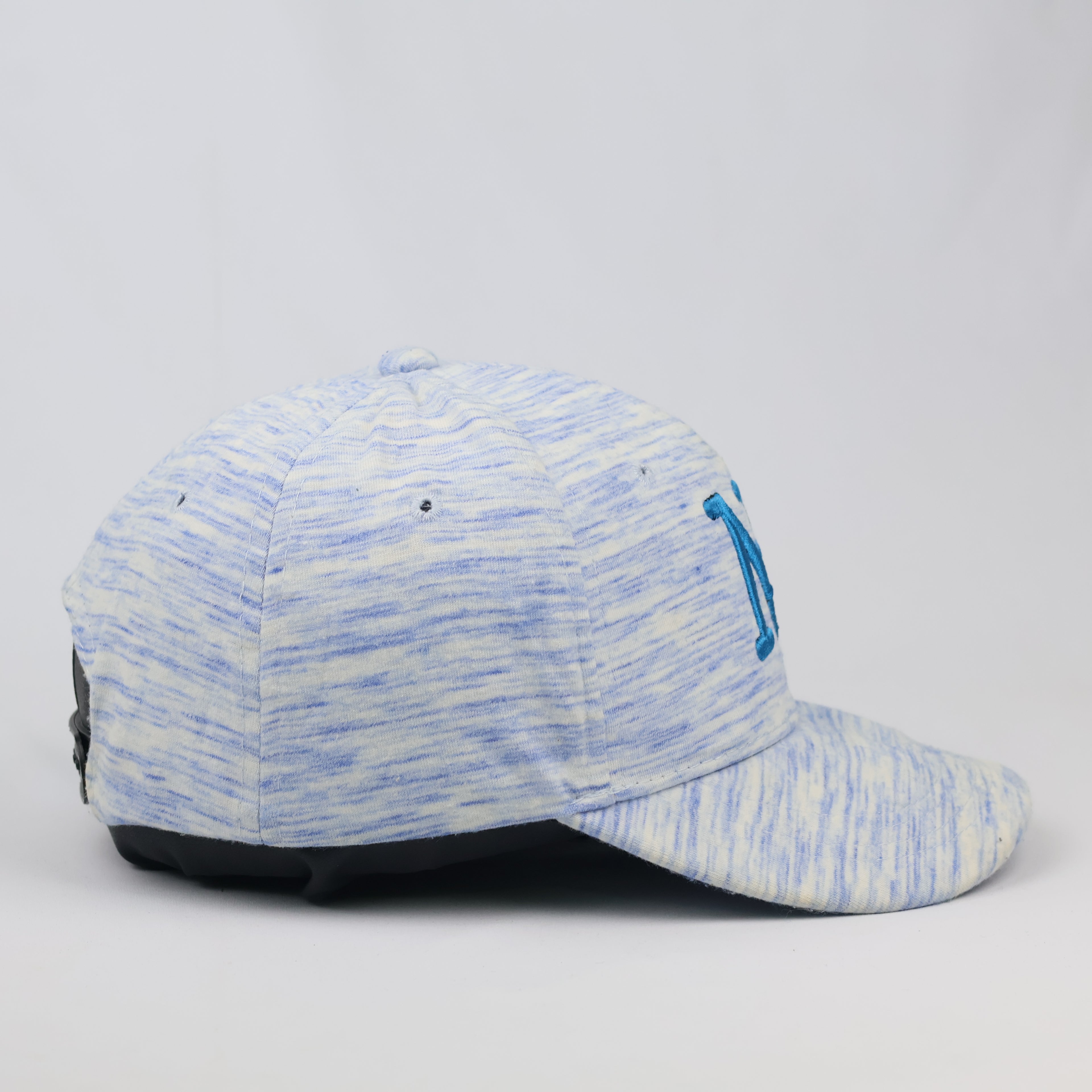 Thrifted NY Embroidered Blue Melange Performance Style Hat