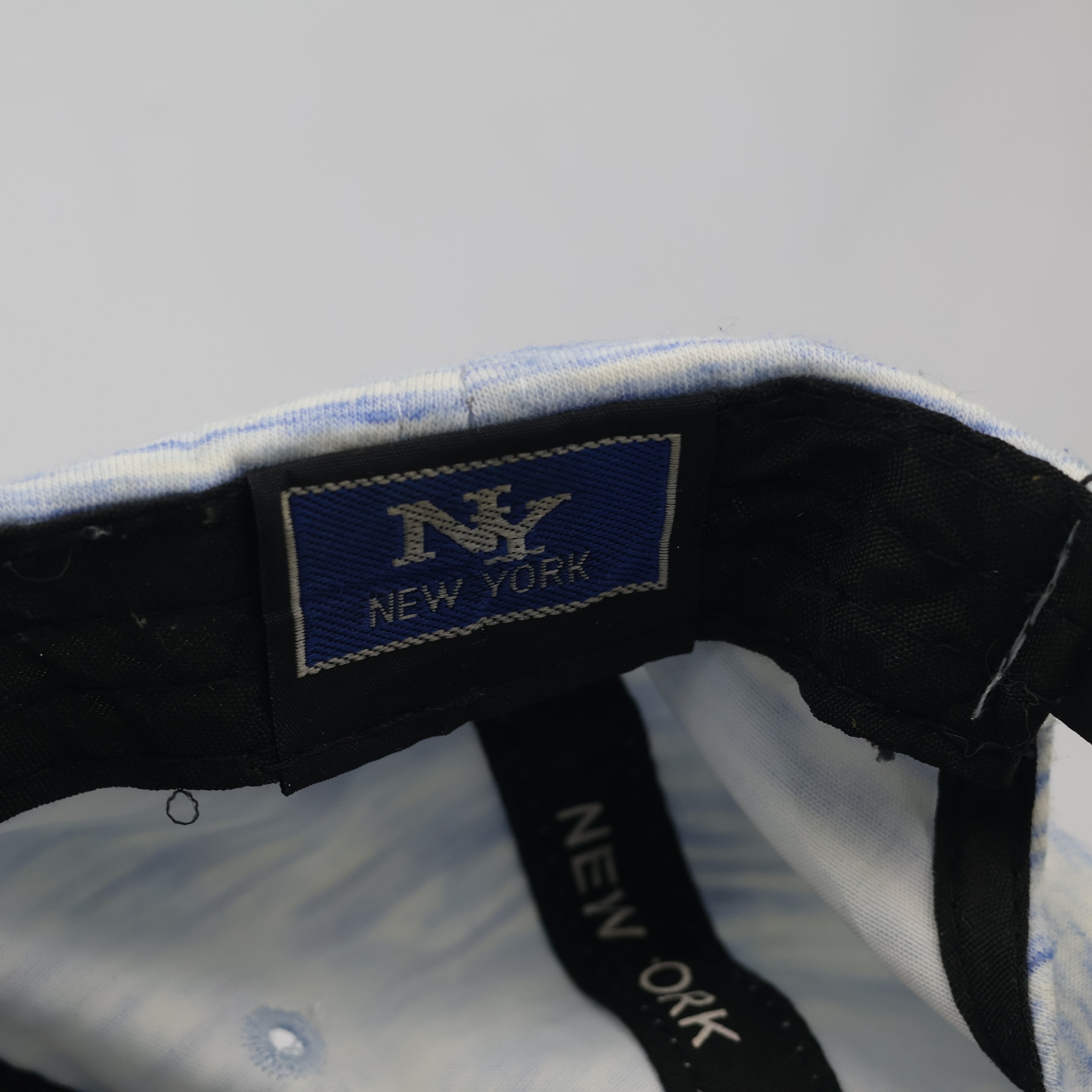 Thrifted NY Embroidered Blue Melange Performance Style Hat