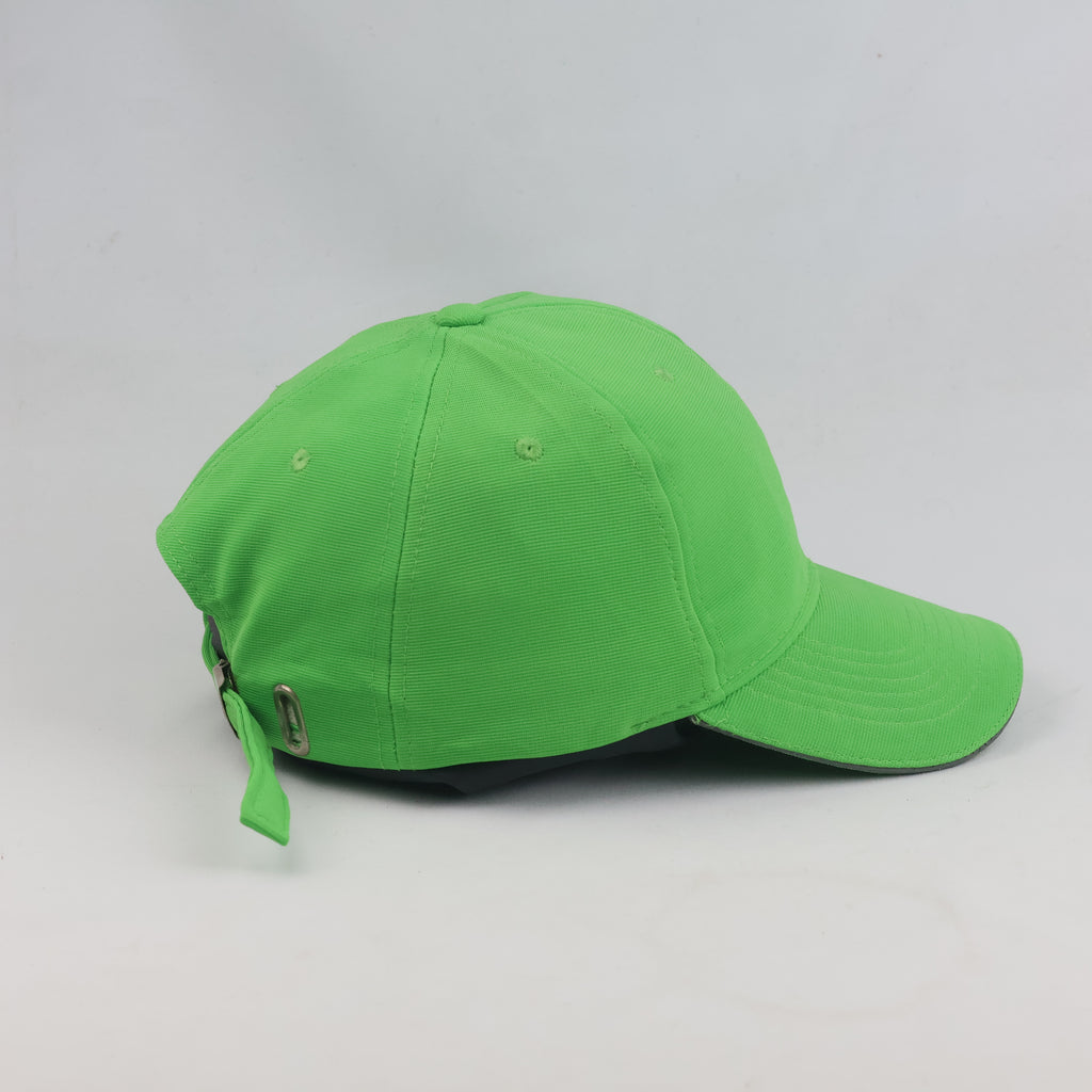 Thrifted Skoda Auto Green Strapback Hat with Reflective Trim (58-60cm) | 10360
