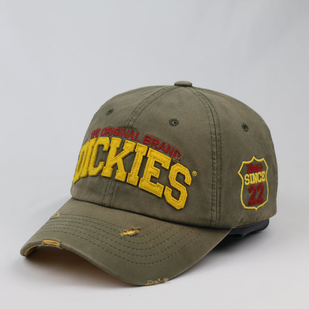 Thrifted Dickies The Original Brand Khaki Green Trucker Cap