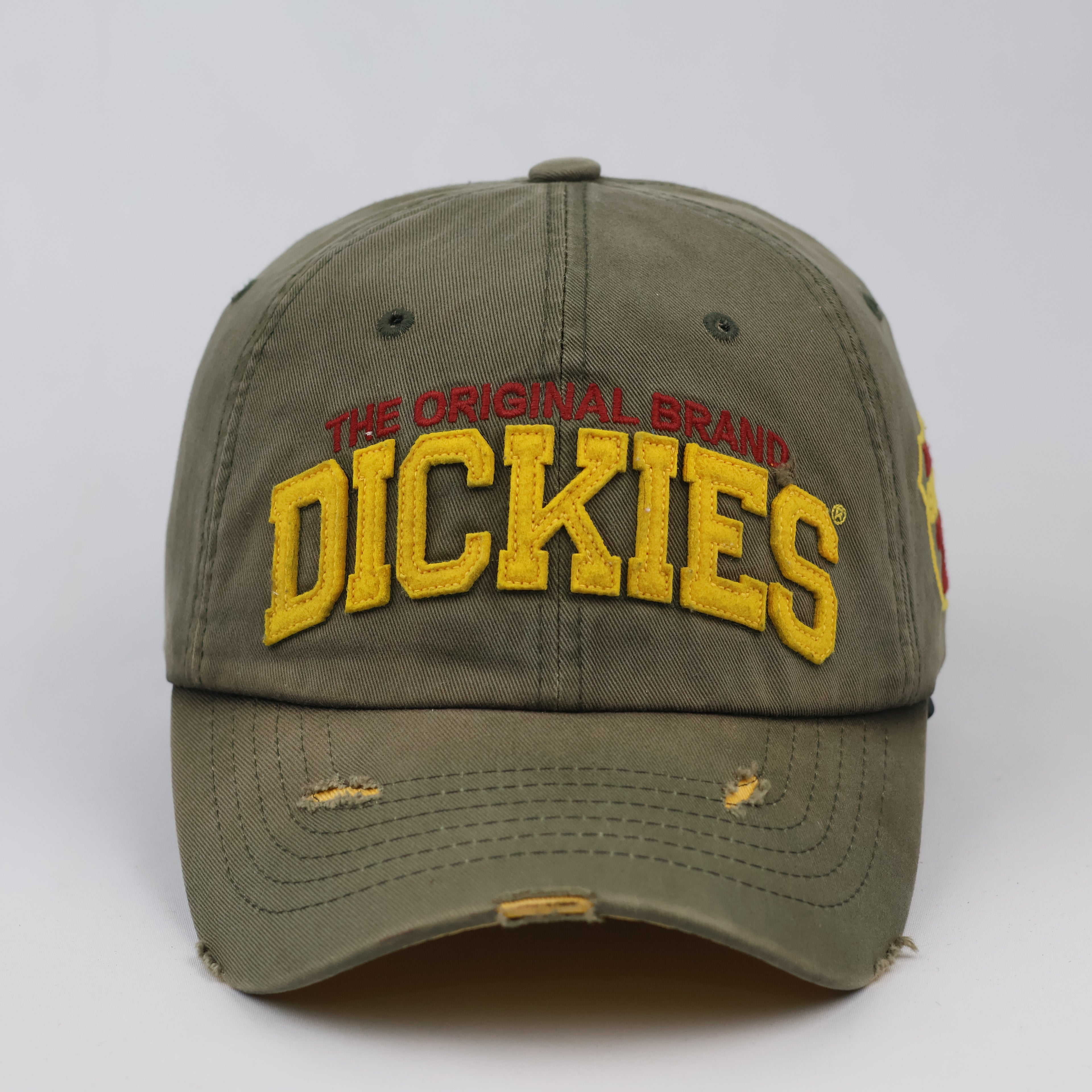 Thrifted Dickies The Original Brand Khaki Green Trucker Cap