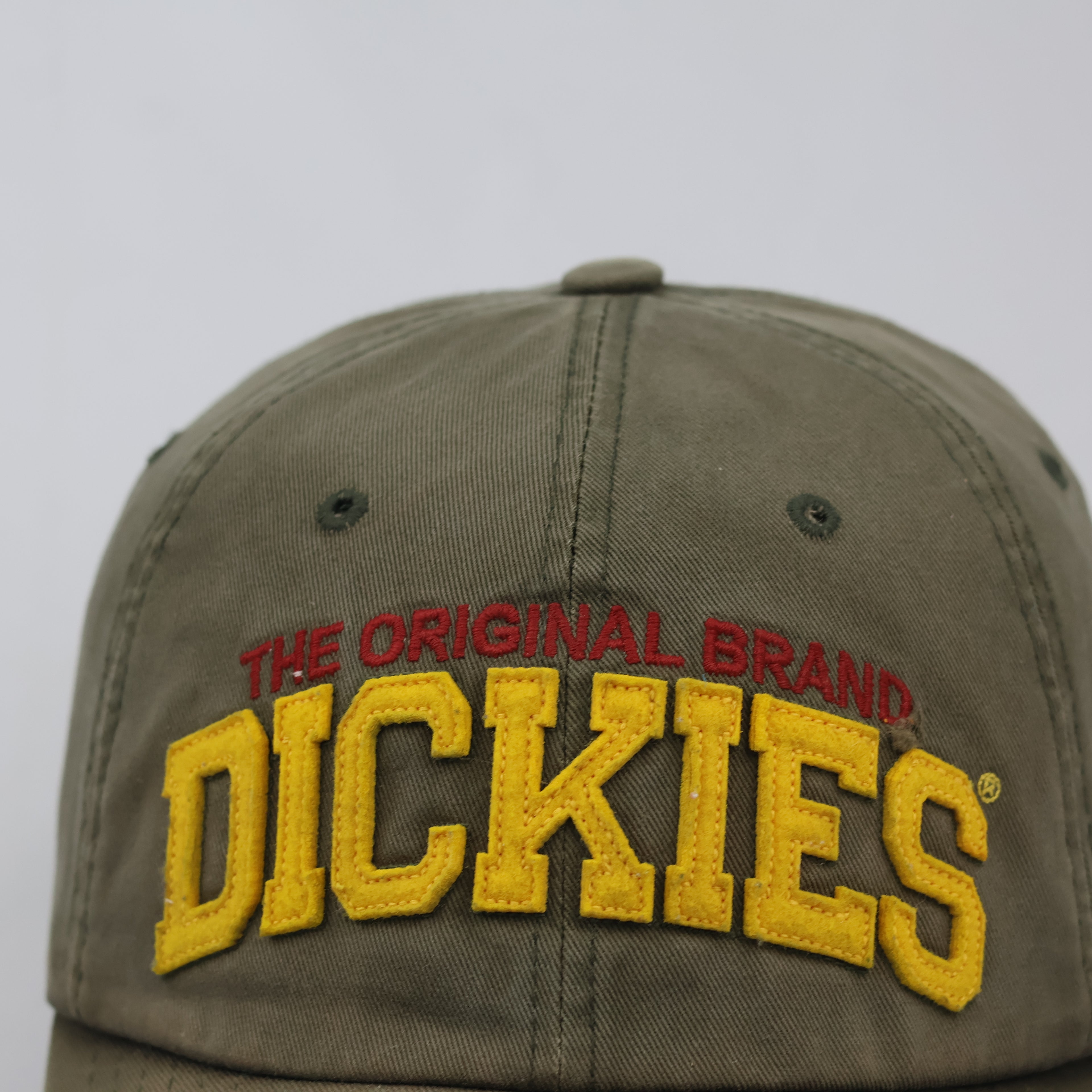 Thrifted Dickies The Original Brand Khaki Green Trucker Cap