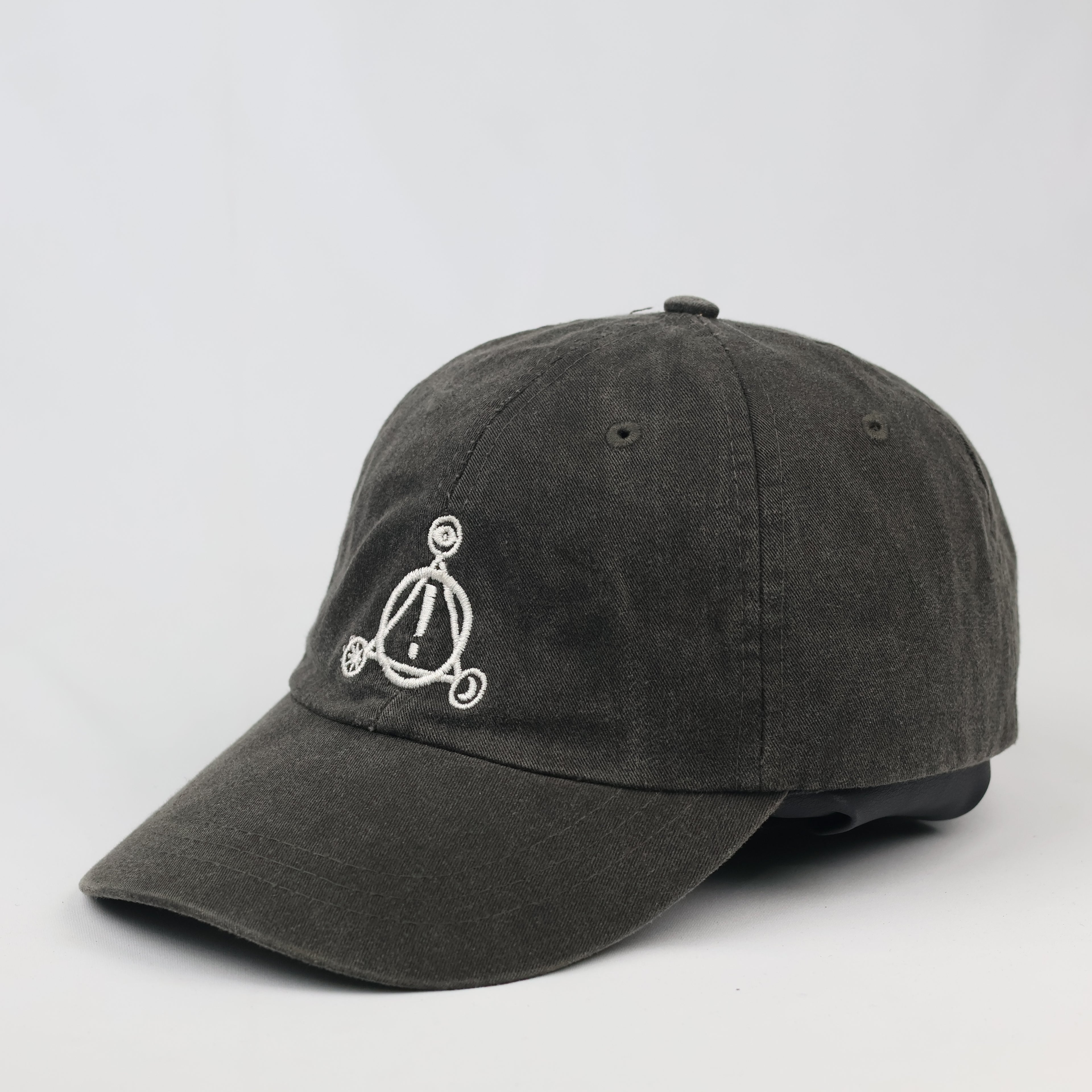 Thrifted P!ATD Embroidered Band Logo Gray Strapback Cap