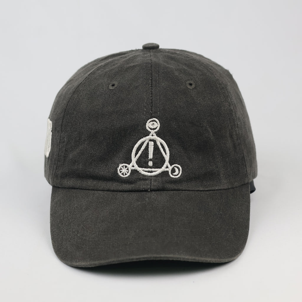 Thrifted P!ATD Embroidered Band Logo Gray Strapback Cap