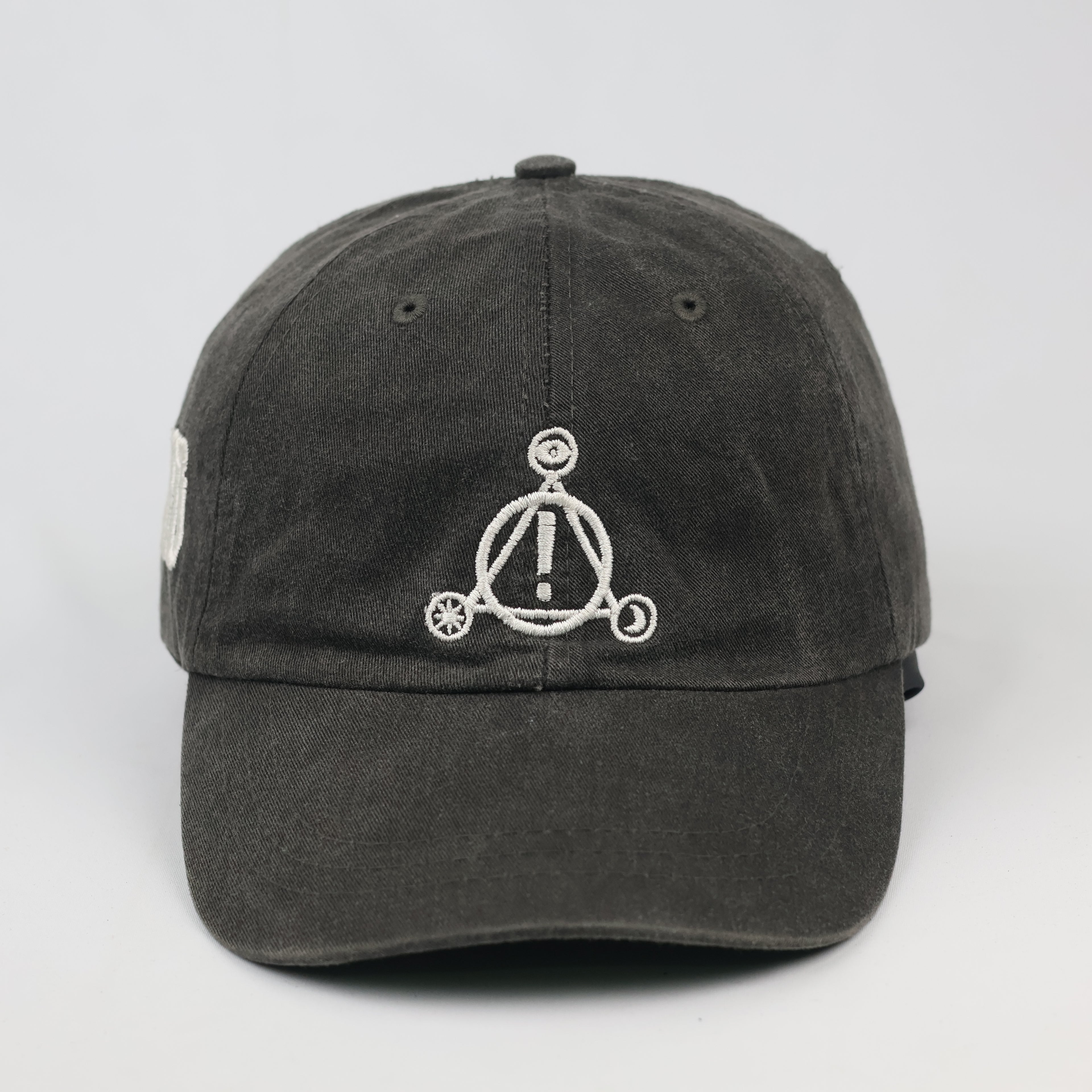 Thrifted P!ATD Embroidered Band Logo Gray Strapback Cap