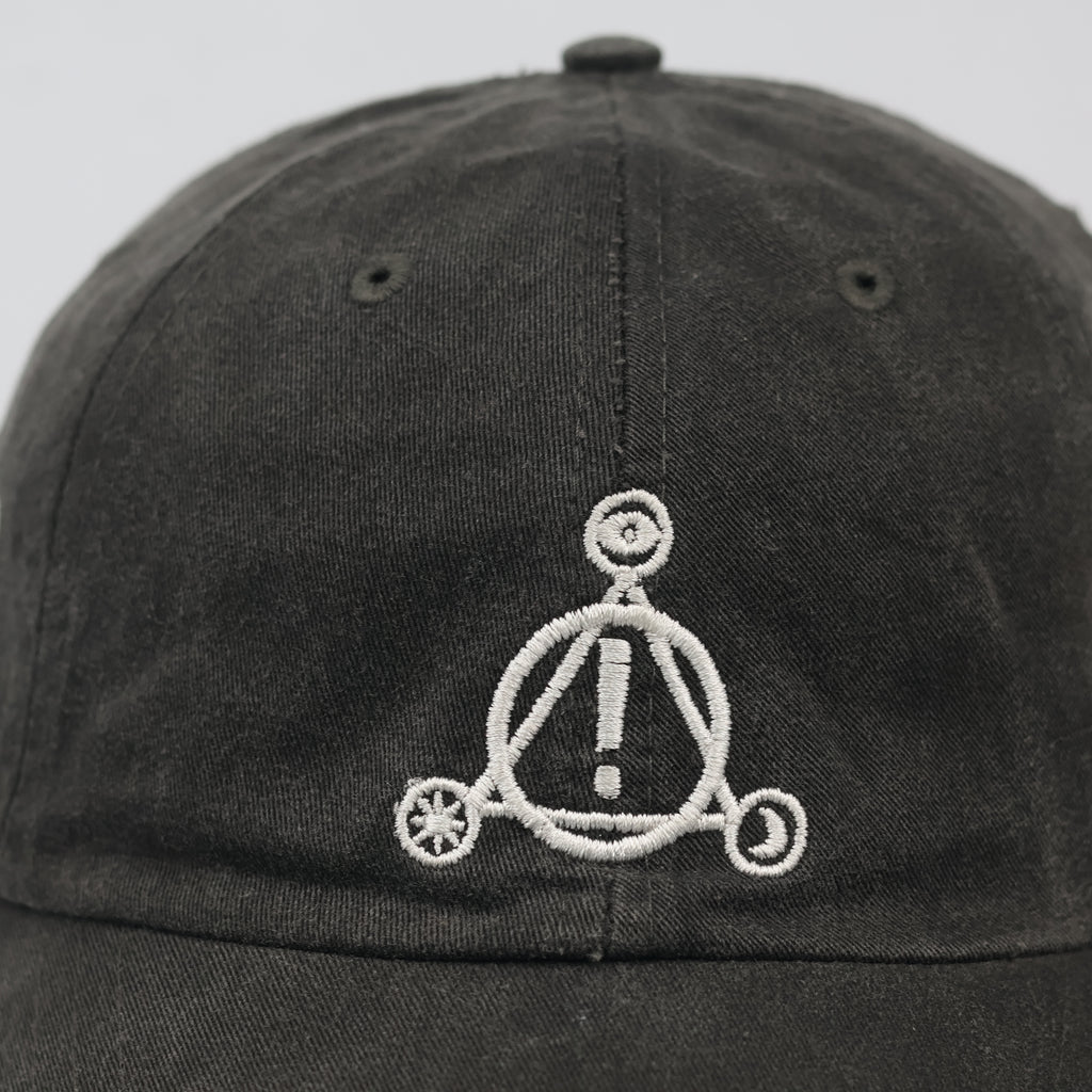 Thrifted P!ATD Embroidered Band Logo Gray Strapback Cap