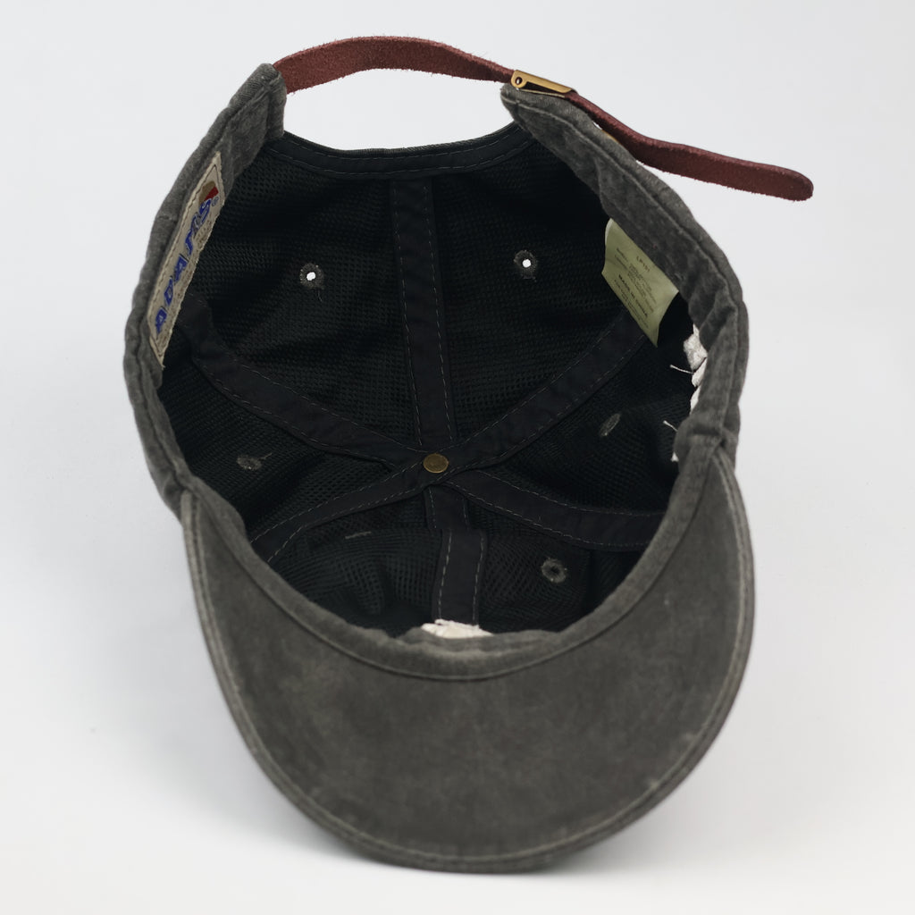 Thrifted P!ATD Embroidered Band Logo Gray Strapback Cap