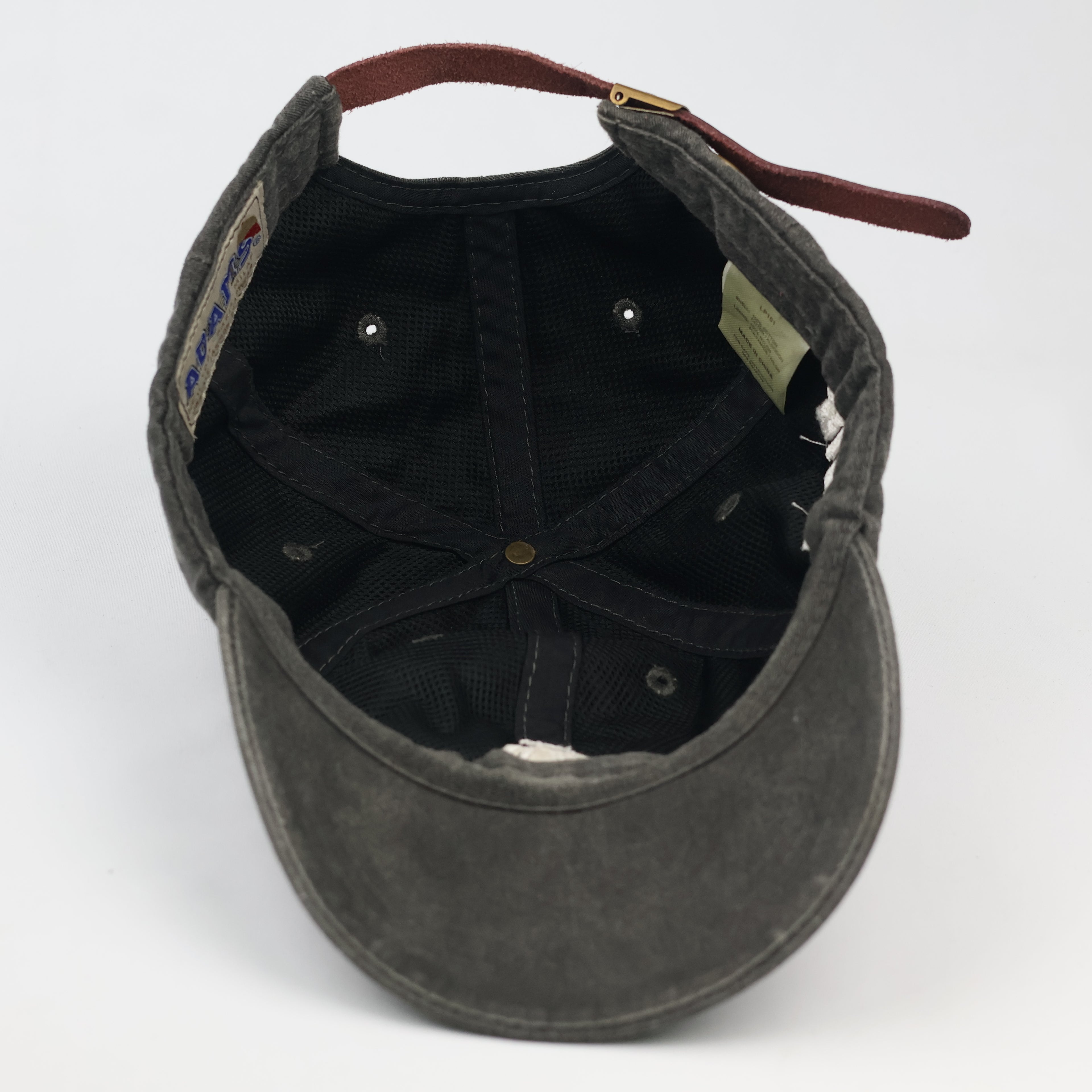 Thrifted P!ATD Embroidered Band Logo Gray Strapback Cap