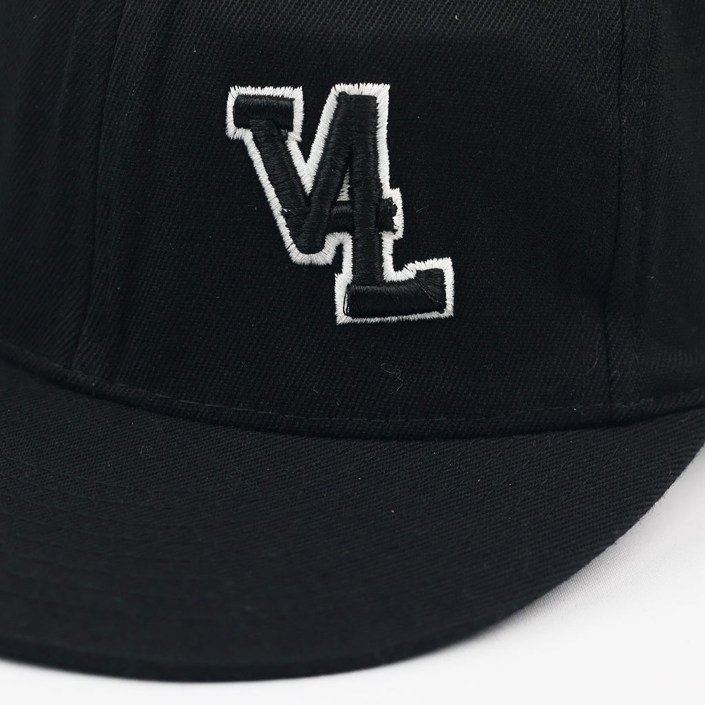 Thrifted Yupoong Flexfit VL Logo Black Structured Streetwear Hat